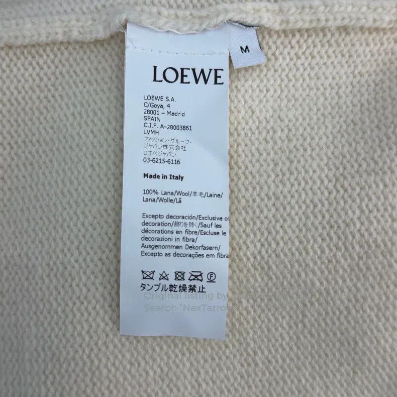 Loewe Loewe Beige heavy gemstone embroidered logo wool sweater Size M / US 6-8 / IT 42-44 - 6 Thumbnail