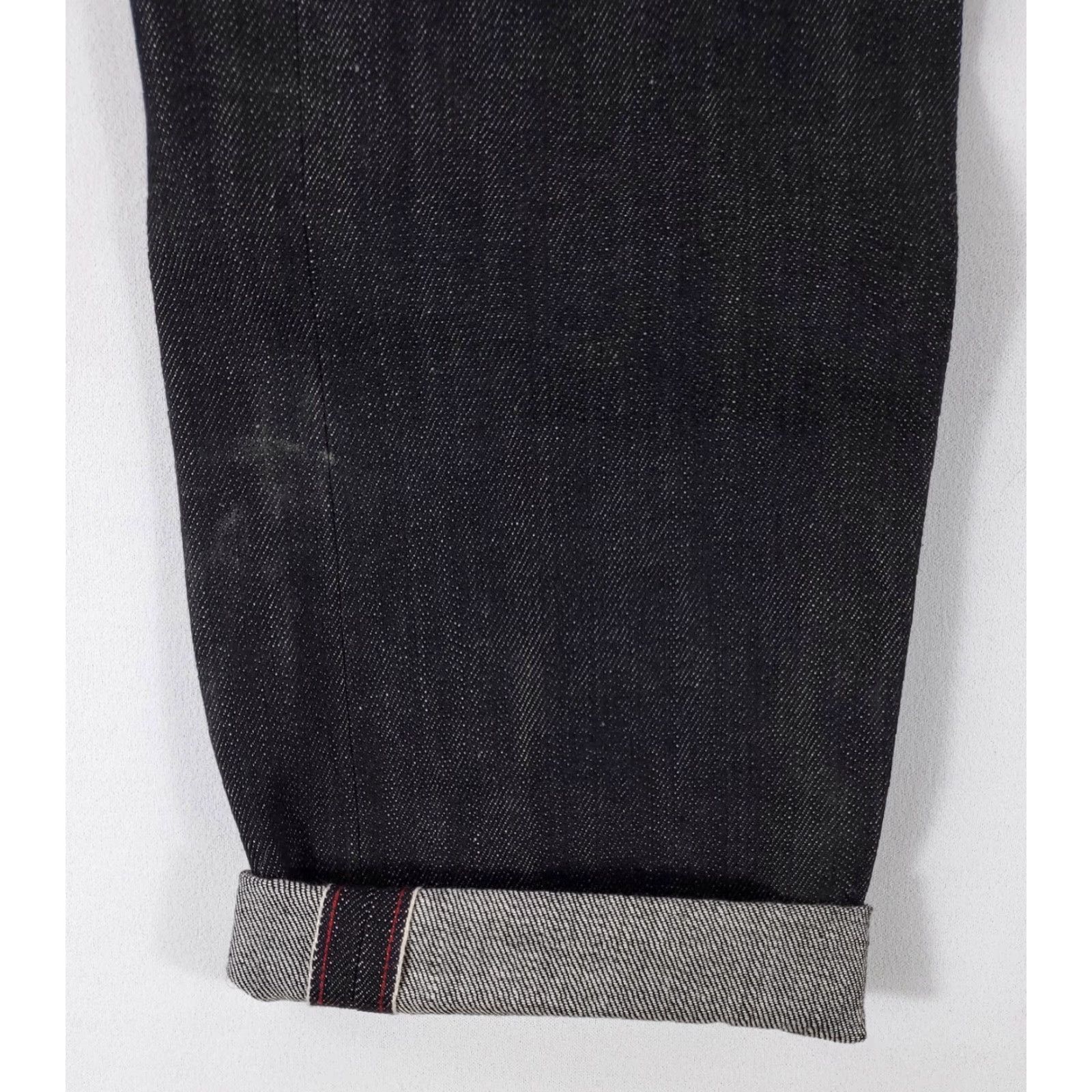 Denime FNL Jeans Black Mens 33 x 35 Raw Denim Selvedge Size US 33 - 2 Thumbnail