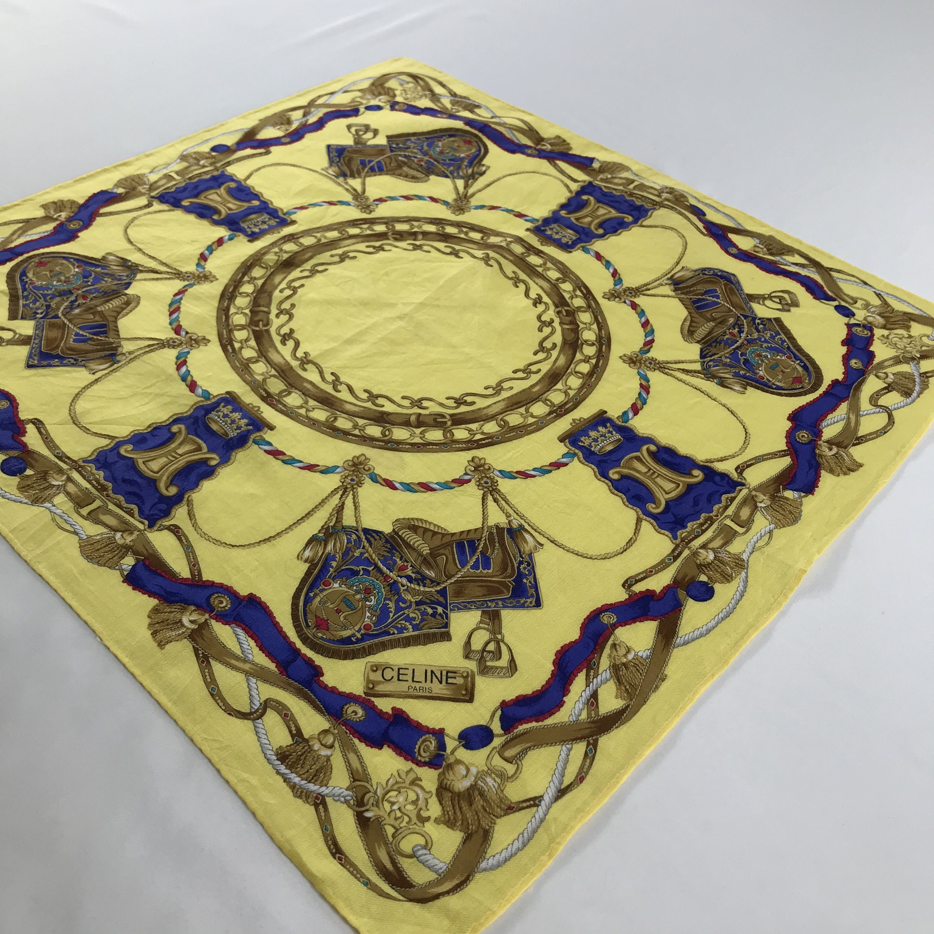 Celine × Vintage Celine Bandana / Handkerchief / Neckerchief - S1586 Size ONE SIZE - 2 Thumbnail