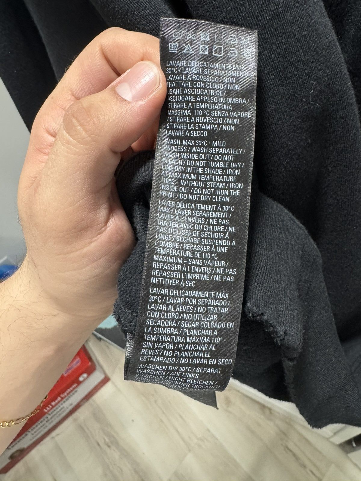 Balenciaga Balenciaga Script Logo Oversize Hoodie (Black) Size US L / EU 52-54 / 3 - 3 Thumbnail