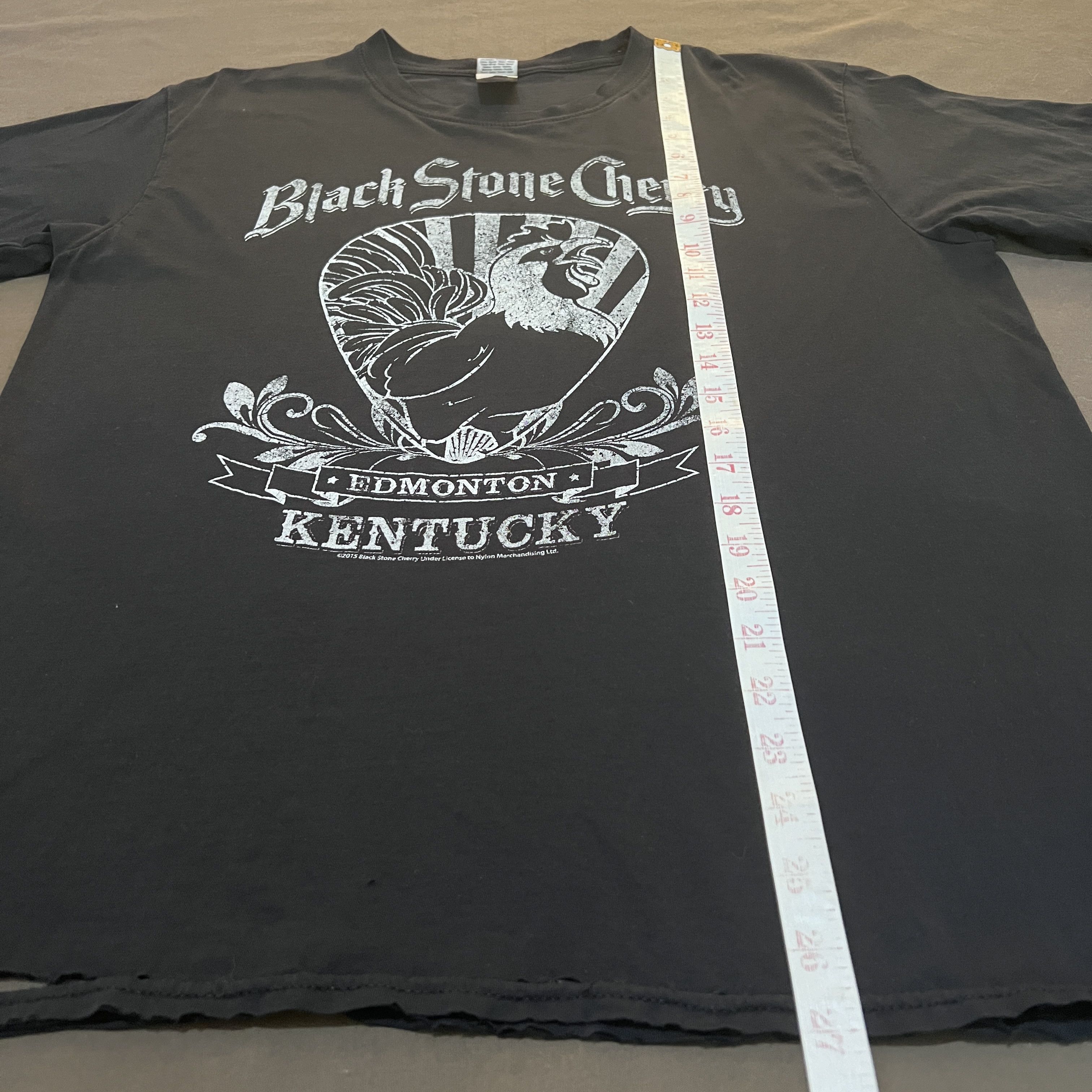 Band Tees 2015 Black Stone Cherry Tour Tee Distressed Faded Thrashed Size US L / EU 52-54 / 3 - 17 Thumbnail