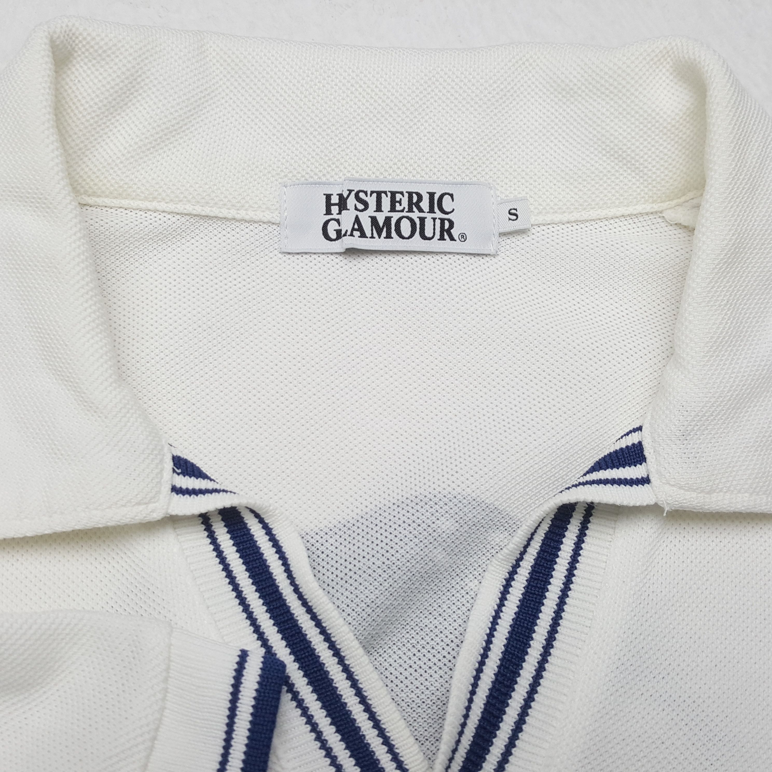 Hysteric Glamour × Japanese Brand × Vintage HYSTERIC GLAMOUR Polos Japanese Brand Backprint Design Size XS / US 0-2 / IT 36-38 - 9 Thumbnail
