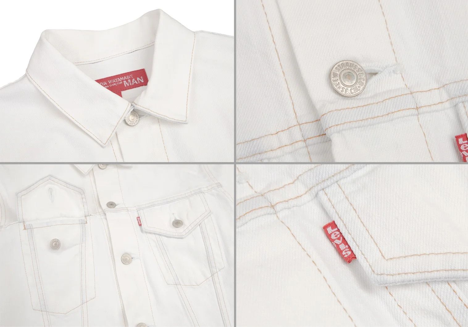 Junya Watanabe White 3rd Dyed Corsocomo Print Denim Jacket L Size US L / EU 52-54 / 3 - 13 Thumbnail