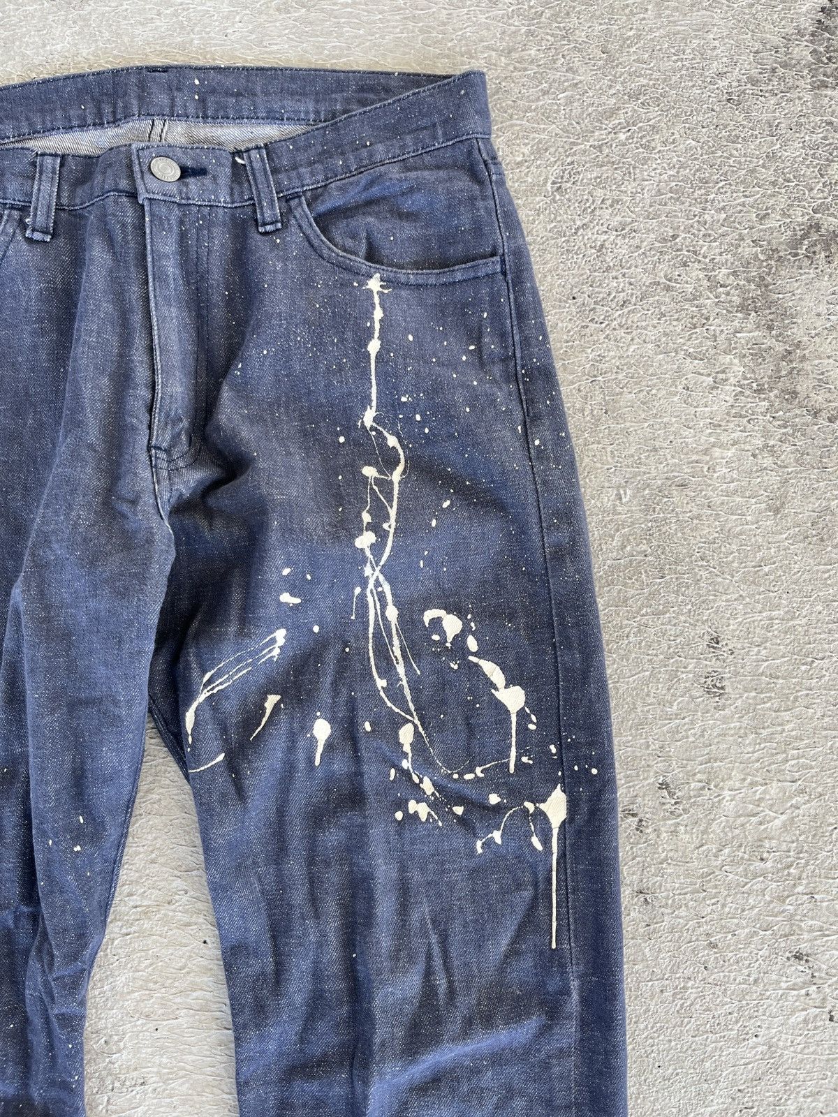 Greg Lauren Vintage Paint Splattered Jeans RRL HELMUT LANG STYLE Size US 34 / EU 50 - 5 Thumbnail