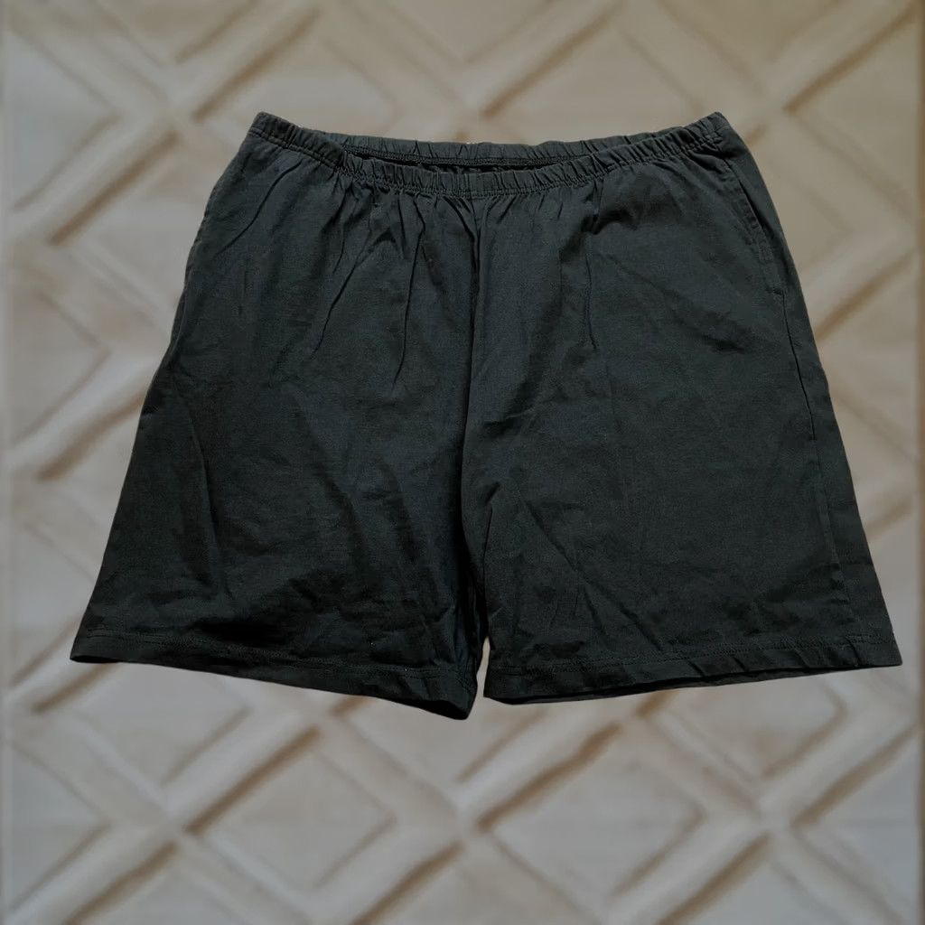 Blair Blair Sweatshorts Womens 2XL Black Elastic Waist Rolled Soft Casual Stretch 8" Size 26" / US 2 / IT 38 - 1 Thumbnail