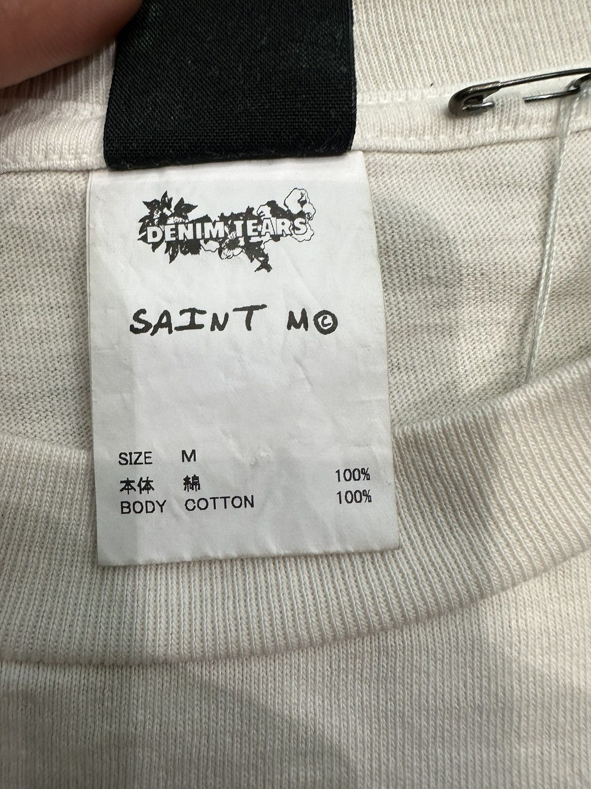 Saint Michael SAINT Mxxxxxx - Denim Tears Lives Crew White Size US M / EU 48-50 / 2 - 3 Thumbnail