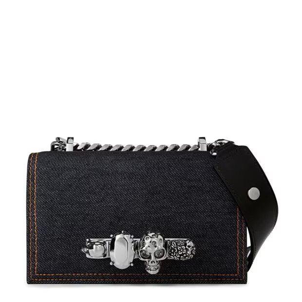 Alexander McQueen o1g2r1mq0824 Size: OS / Mini Denim Satchel Bag Multicolor Size ONE SIZE - 1 Thumbnail