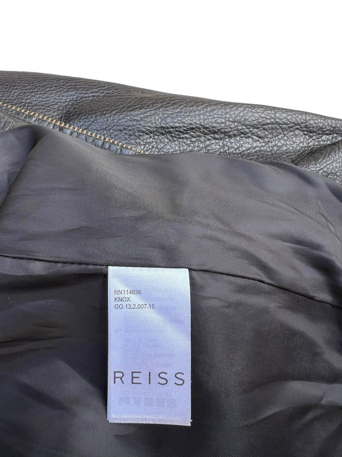 Reiss REISS Knox Cow Leather Jacket Racer Size US XL / EU 56 / 4 - 16 Thumbnail
