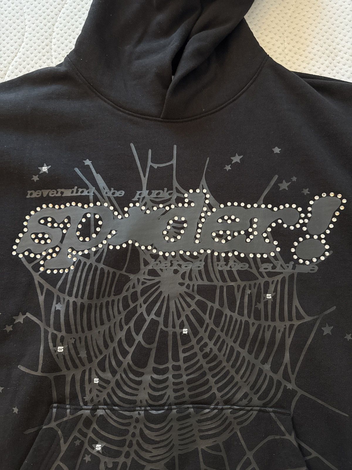 Sp5der Sp5der RHINESTONE PUNK V2 Hoodie Size US XXL / EU 58 / 5 - 3 Thumbnail