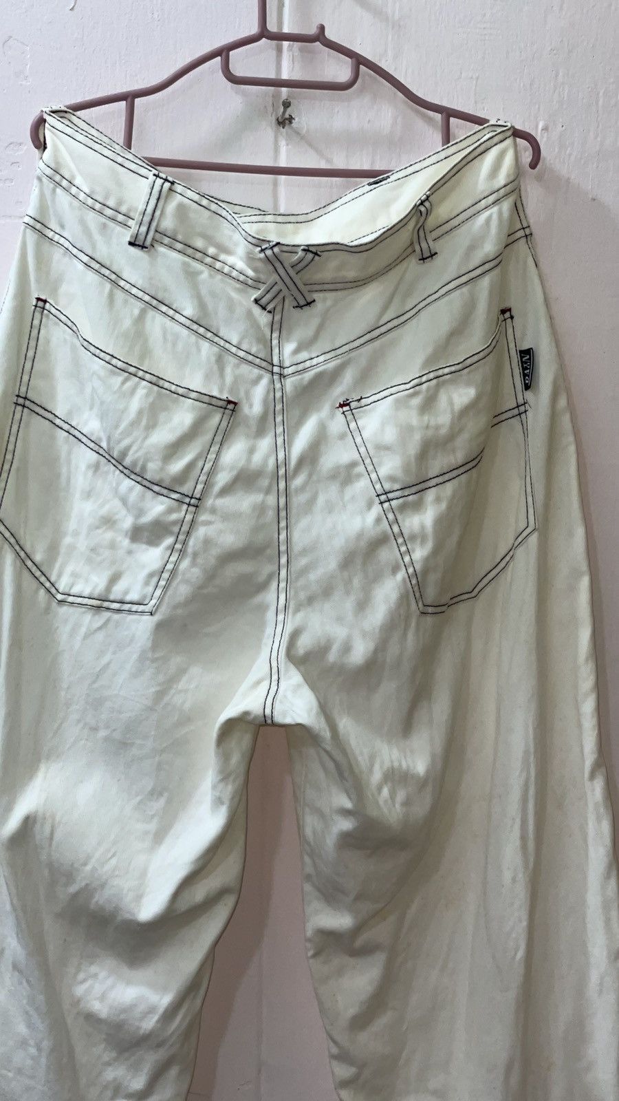 Japanese Brand Baggy jeans raton laveur street wide denim y2k Size US 33 - 6 Thumbnail