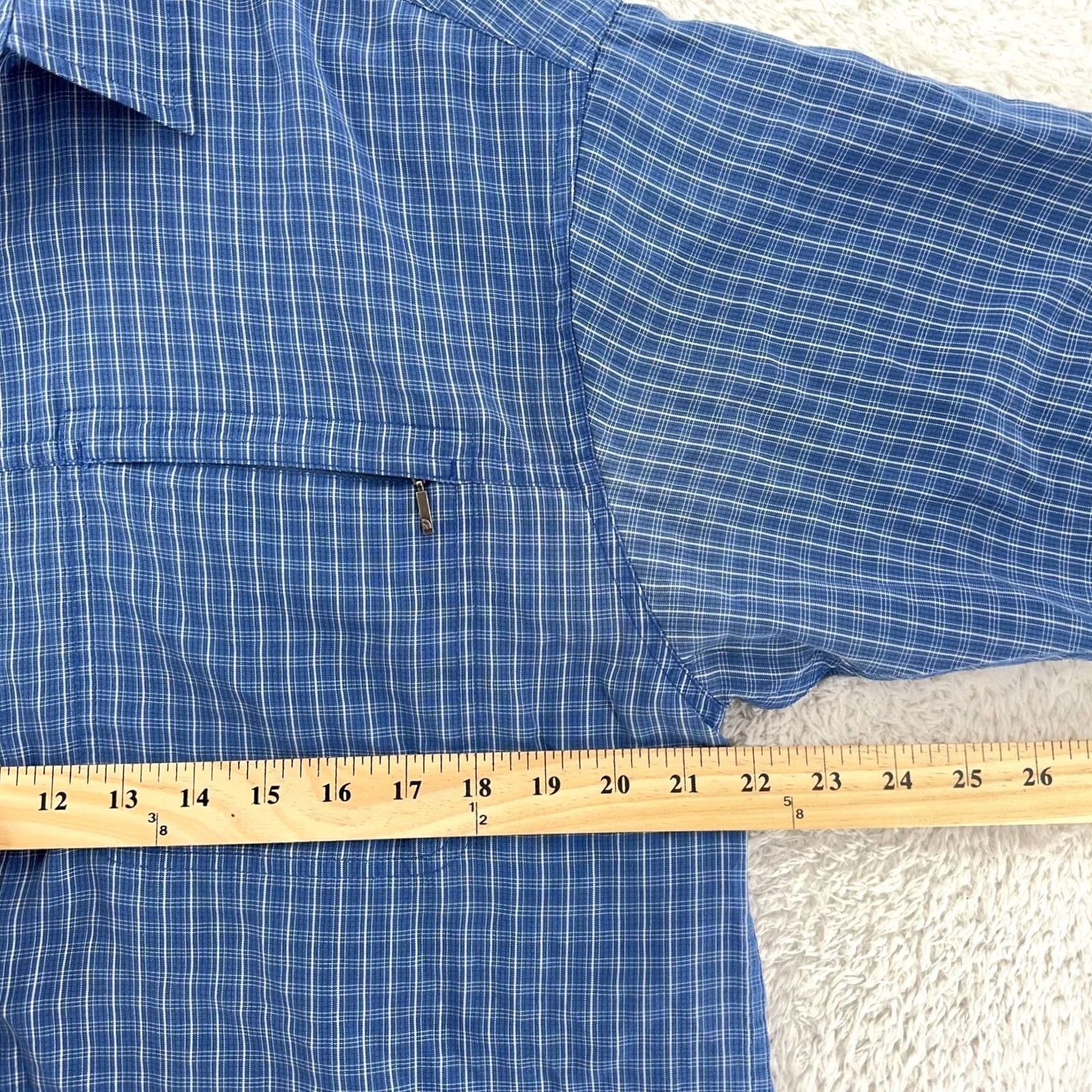 The North Face The North Face Shirt Mens L Plaid Short Sleeve Button Up Zipper Pocket Outdoors Size US L / EU 52-54 / 3 - 5 Thumbnail