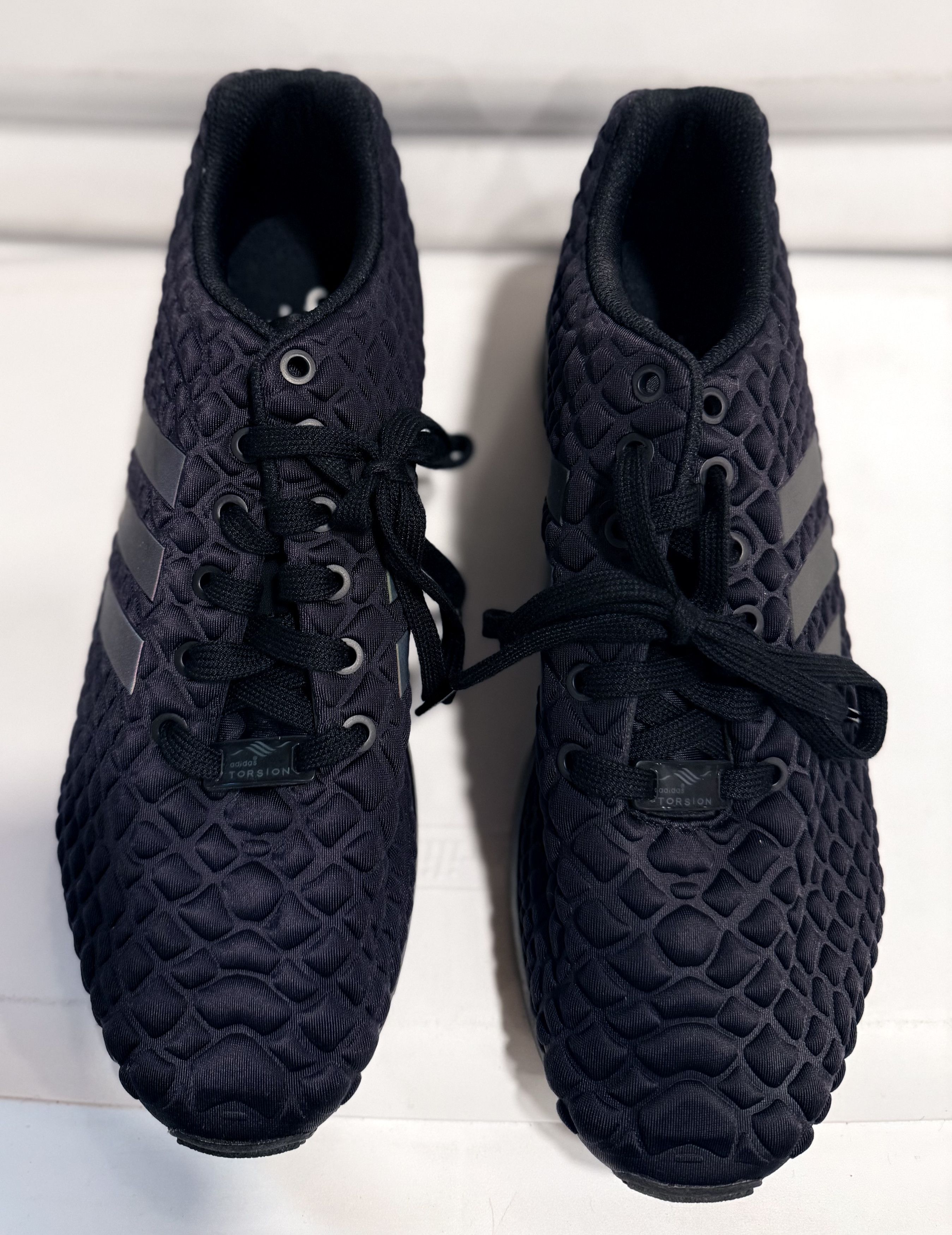 Adidas Adidas Originals ZX Flux Black Sneakers Reptile Foam Studs Size US 10 / EU 43 - 1 Thumbnail