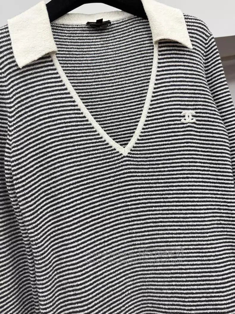 Chanel Chanel 23C black and white striped dress Size XXS / US 00 / IT 34 - 2 Thumbnail