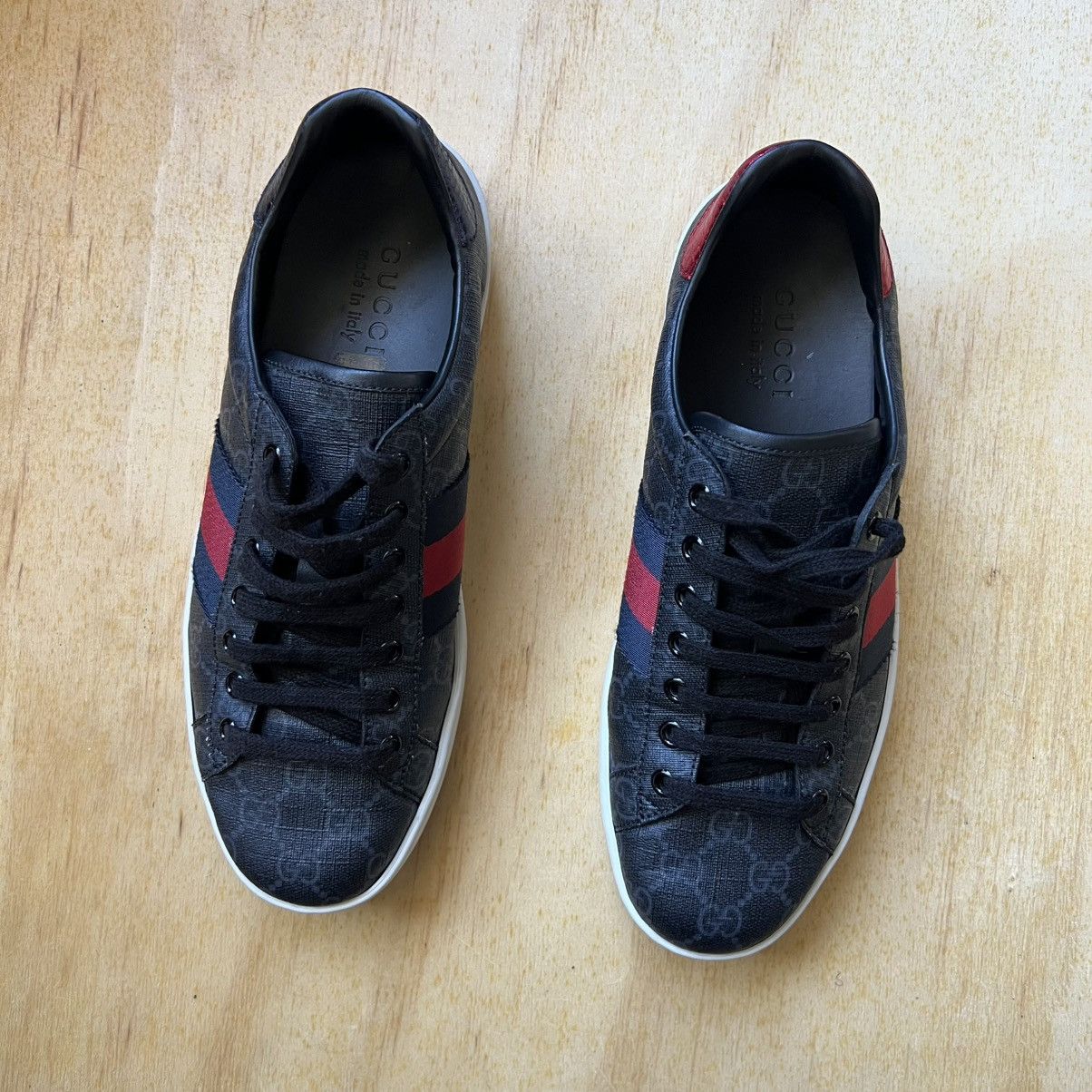 Gucci Gucci Ace GG Supreme Blue Red Size US 7 / EU 40 - 7 Thumbnail