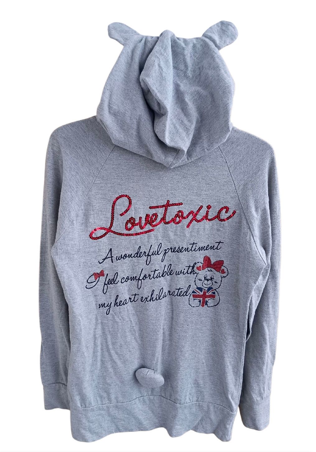 Beauty Beast 🇬🇧 England Flag Ear Tail Poem Hoodie Lovetoxic Size L / US 10 / IT 46 - 2 Thumbnail