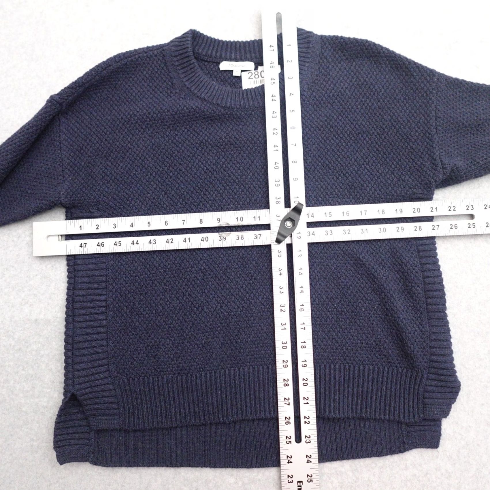 Madewell Madewell J. Crew Sweater Womens Size Medium Navy Blue Knit Pullover Sweatshirt Size M / US 6-8 / IT 42-44 - 2 Thumbnail