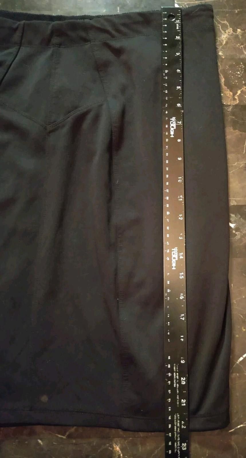 Other Daisy Fuentes Womens Black Onyx Elastic Waist Skirt Size Lar Size 36" / US 14 / IT 50 - 6 Thumbnail