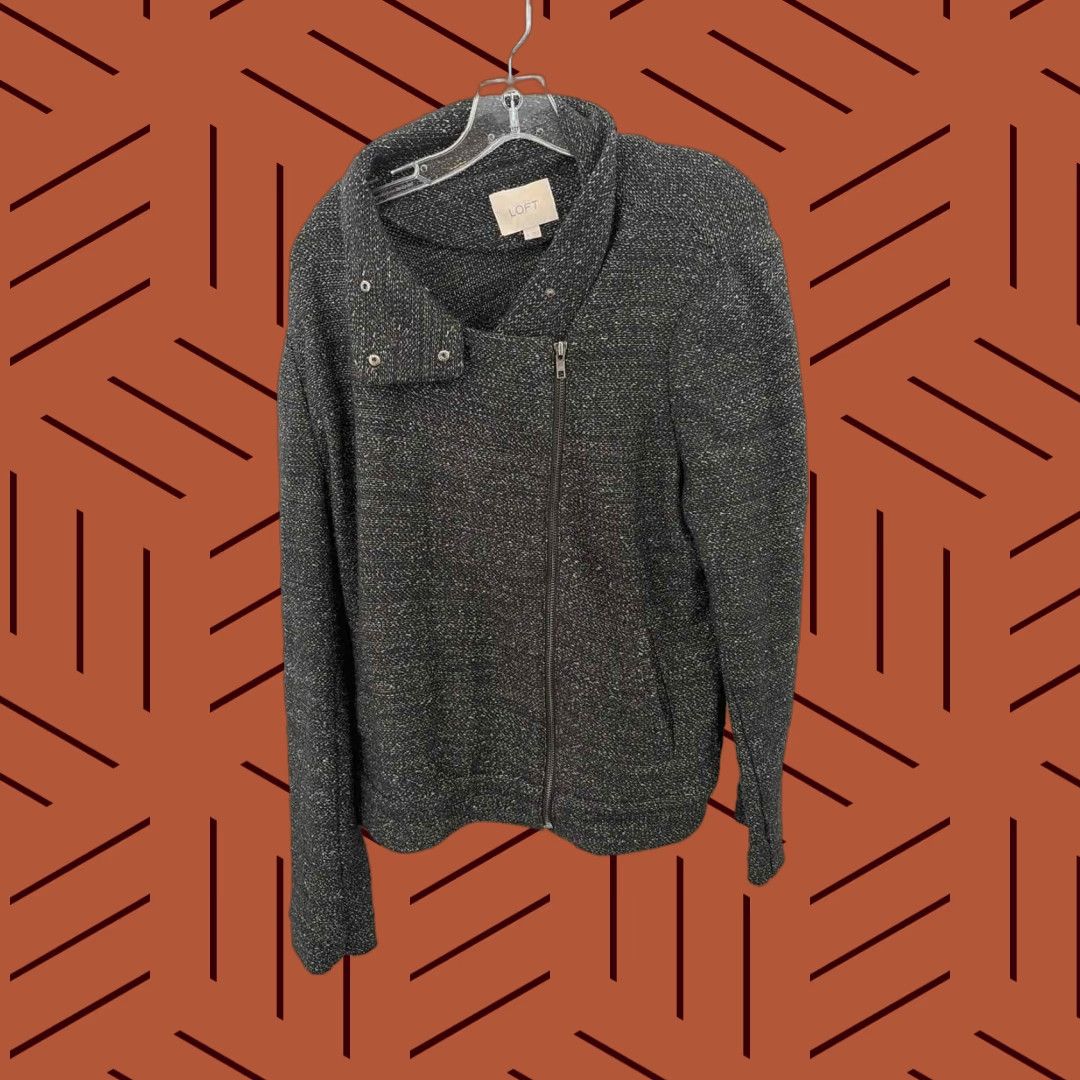 Loft Loft ZIP Up Jacket Black XL Regular Womens Size XL / US 12-14 / IT 48-50 - 1 Thumbnail