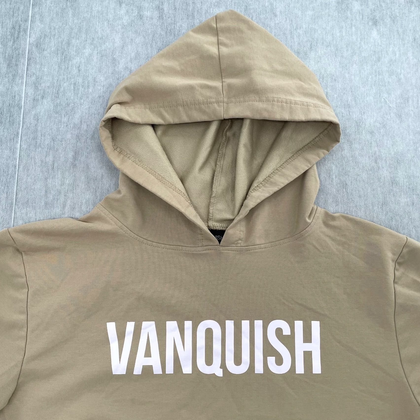 Vintage Vanquish Brand Fitness Sweatshirt Adult Large Brown Hoodie Sweater Mens L Active Gym Fashion Pullover Size US L / EU 52-54 / 3 - 3 Thumbnail
