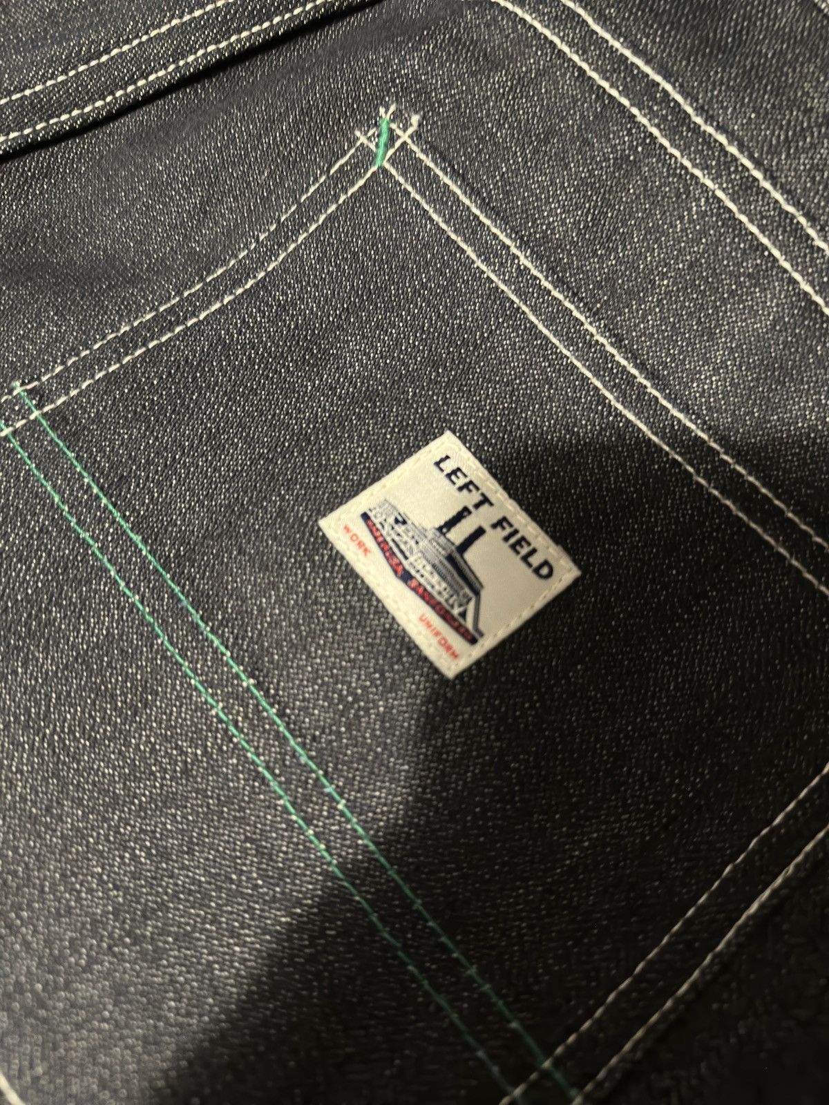Left Field Nyc Work Uniform Jean 13 oz Cone White Oak broken twill Size US 32 / EU 48 - 4 Thumbnail