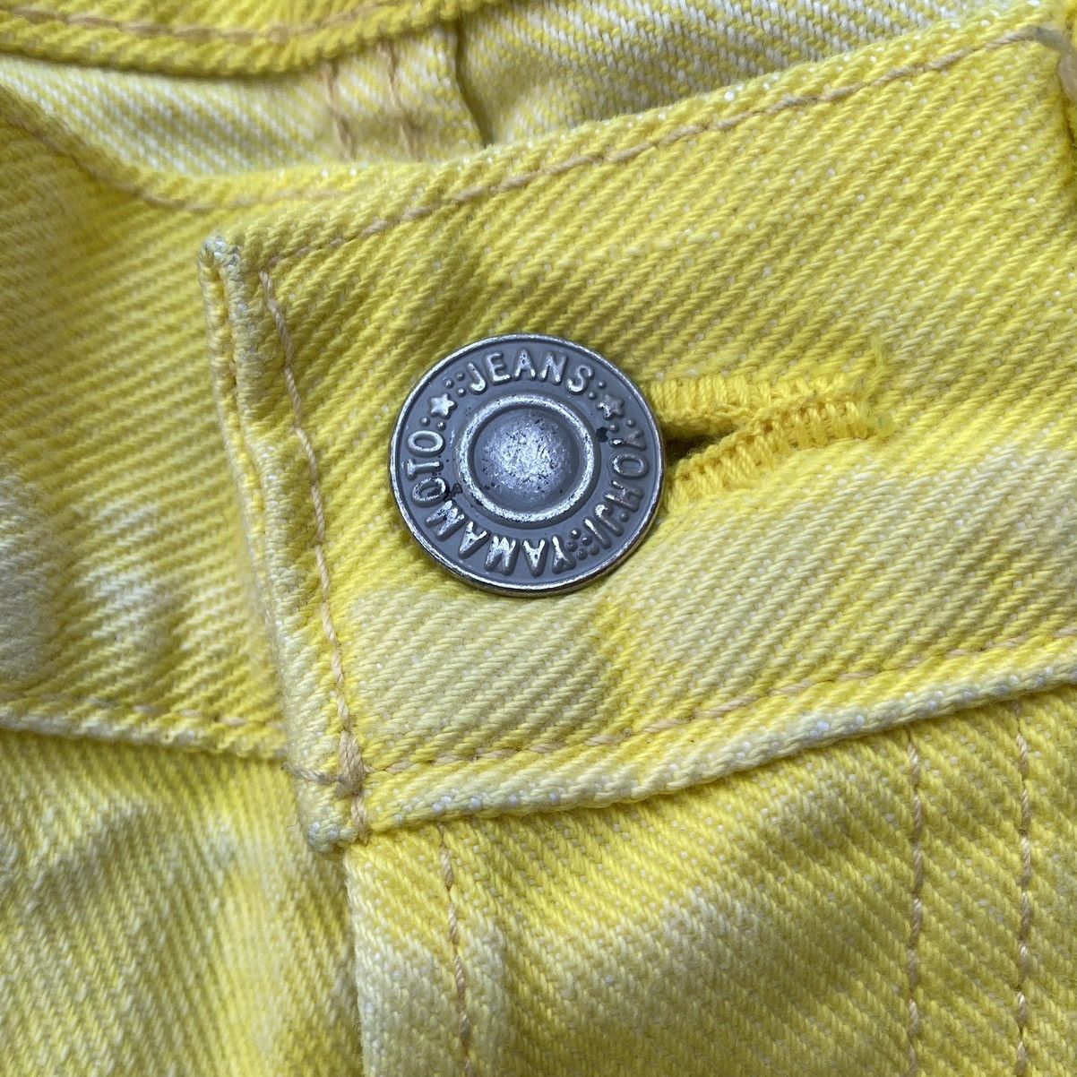 Yohji Yamamoto SS02 Runway Yellow Wash Jeans Size US 32 / EU 48 - 8 Thumbnail