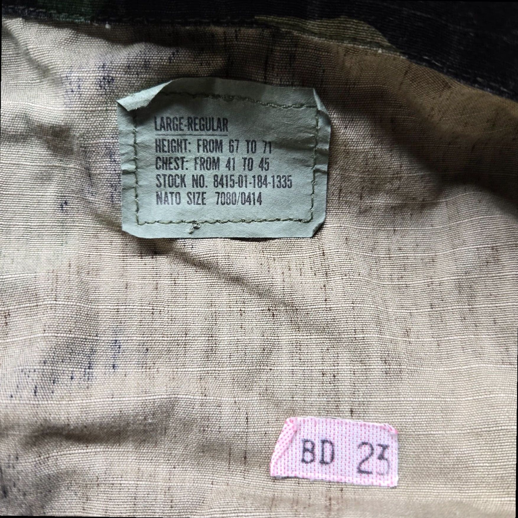 Vintage VINTAGE US Army Green Camo Field Jacket 90s Adult Men's Large Military Style Size US L / EU 52-54 / 3 - 3 Thumbnail