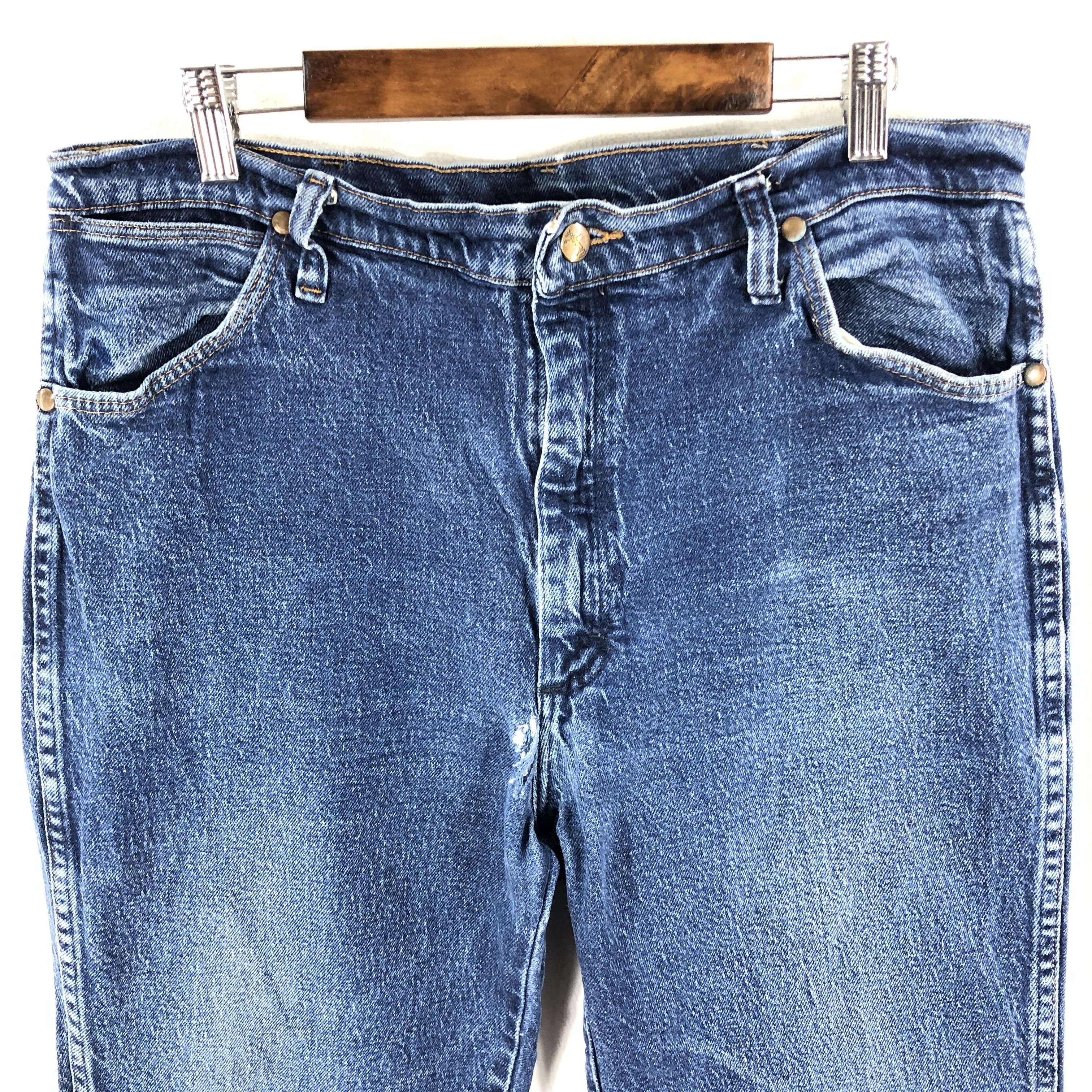 Vintage × Wrangler 35 x 31 Vintage Wrangler Jeans L1471 Size US 35 - 2 Thumbnail