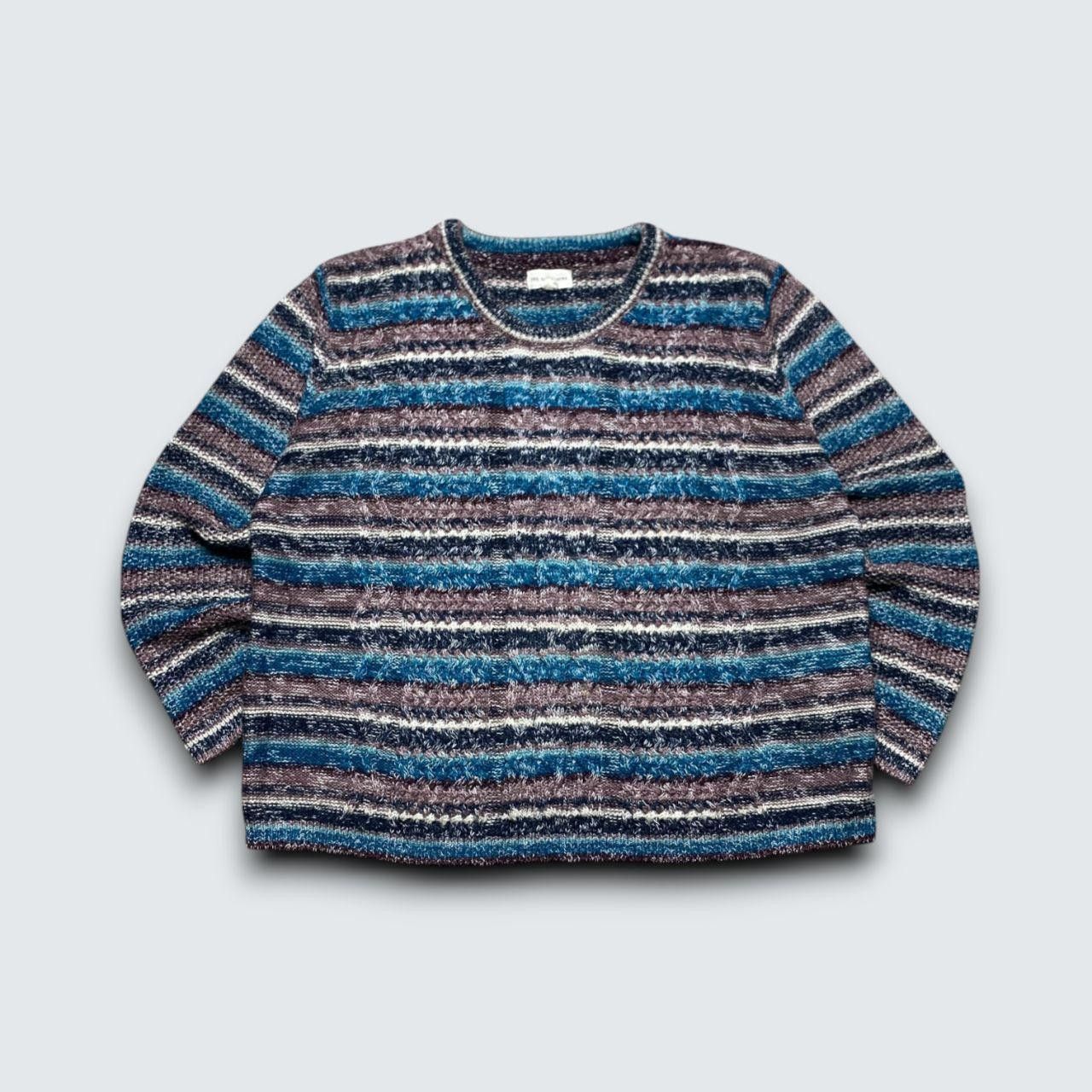 Vintage Retro Striped Knit Sweater Multi L Size L / US 10 / IT 46 - 1 Thumbnail