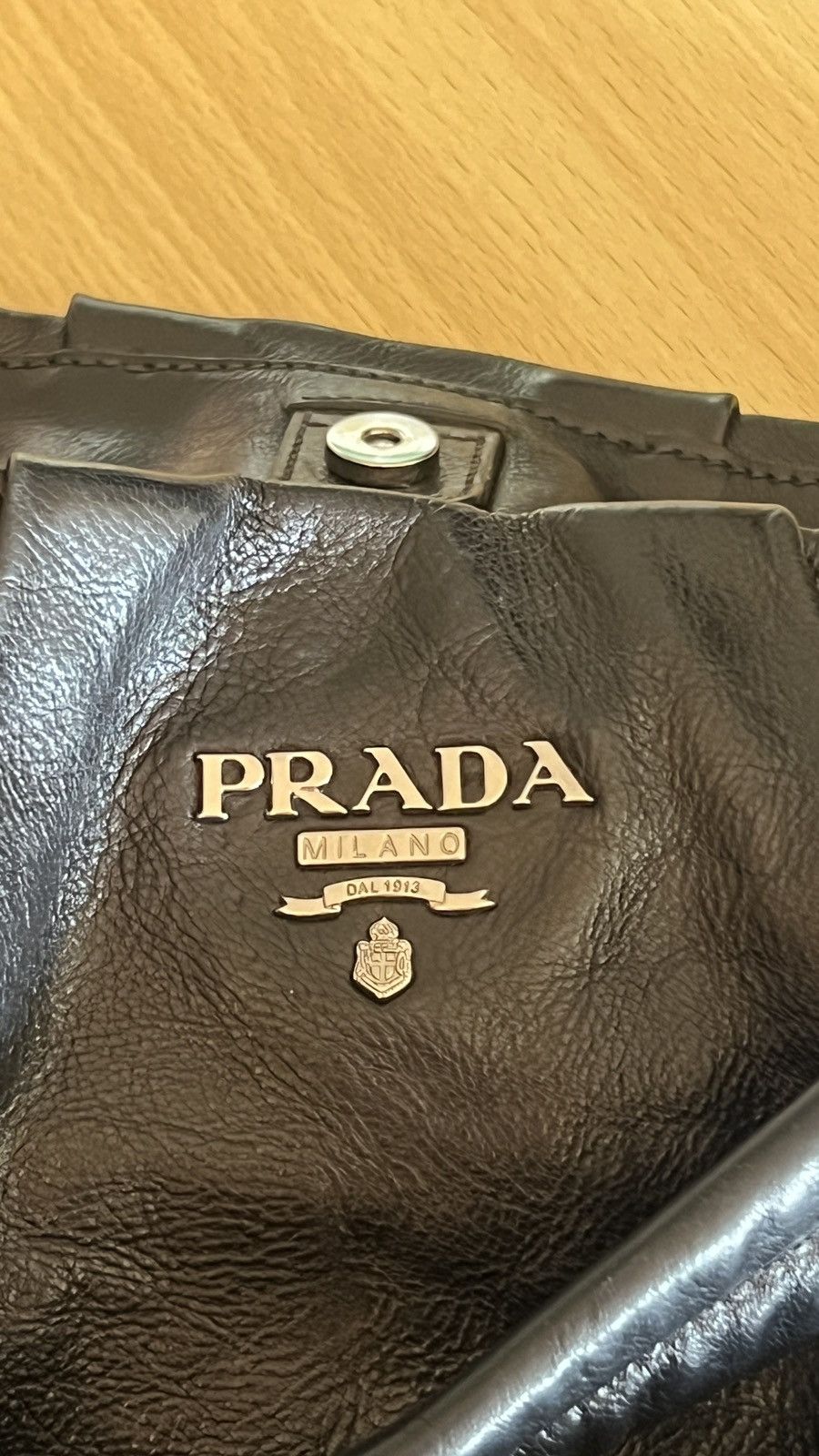 Prada Prada Nappa Leather Hobo Bag Size ONE SIZE - 3 Thumbnail