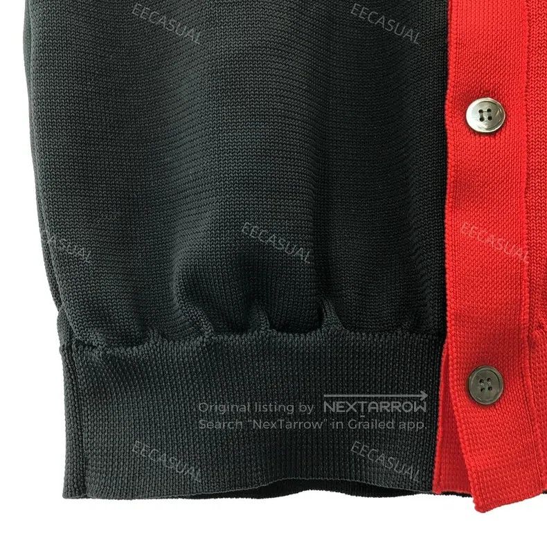 Comme des Garcons Comme Des Garcons Red and Black Colored Wool Knit Vest Size XL / US 12-14 / IT 48-50 - 4 Thumbnail