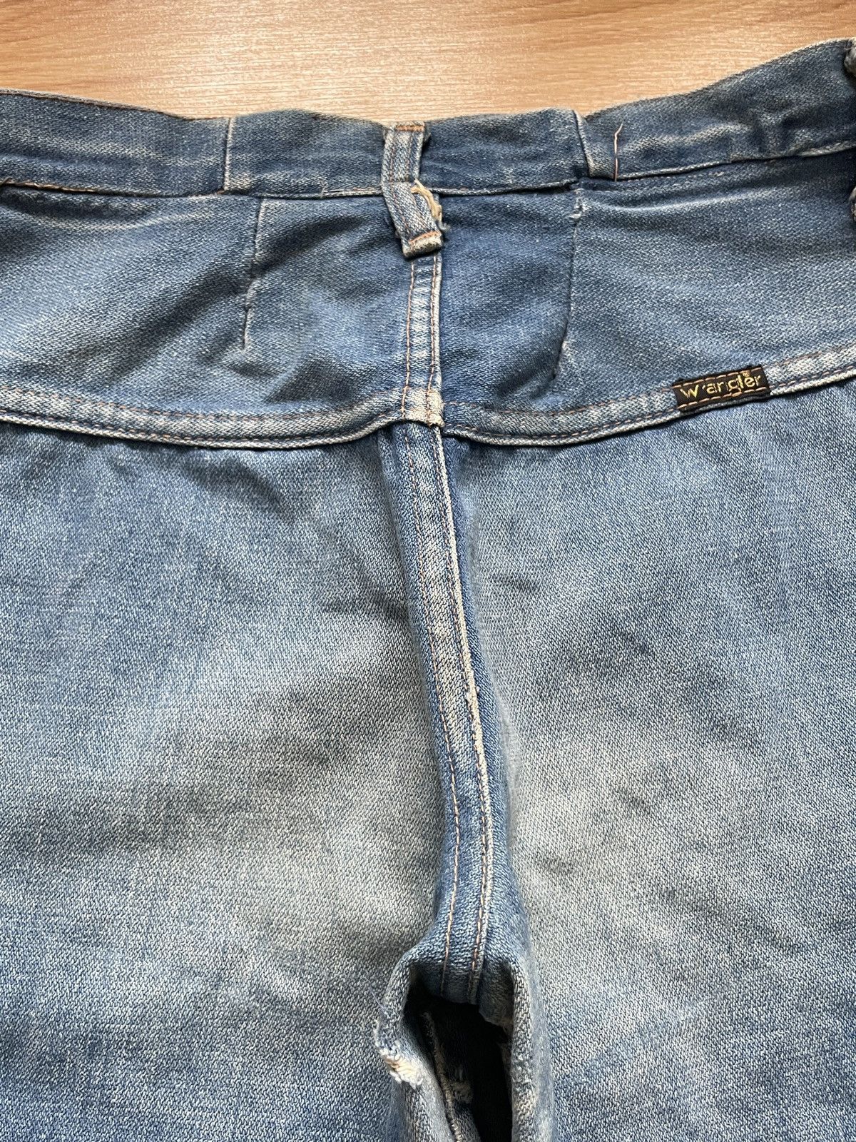 Wrangler Vintage Wrangler 70s Bootcut Talon Faded Distressed size W28 Size US 28 / EU 44 - 8 Thumbnail