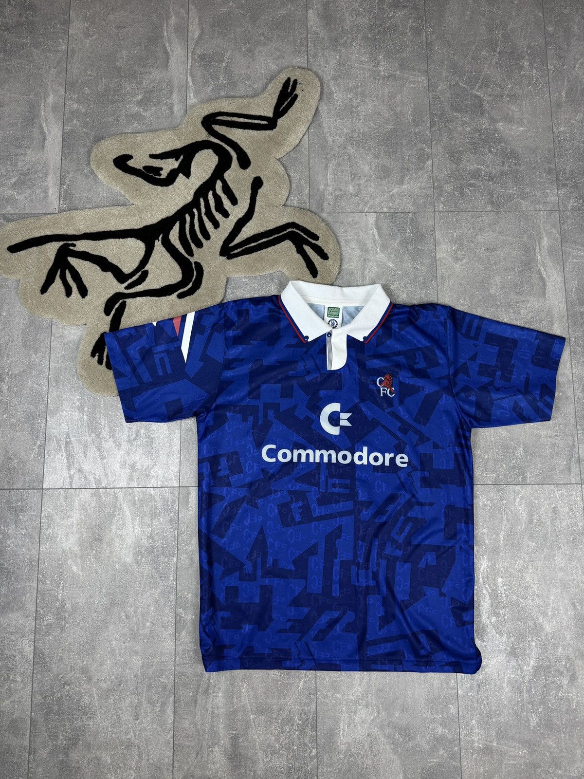 Chelsea Soccer × Vintage Mens Vintage Score Draw Chelsea FC T-shirt soccer jersey Size US XL / EU 56 / 4 - 1 Thumbnail