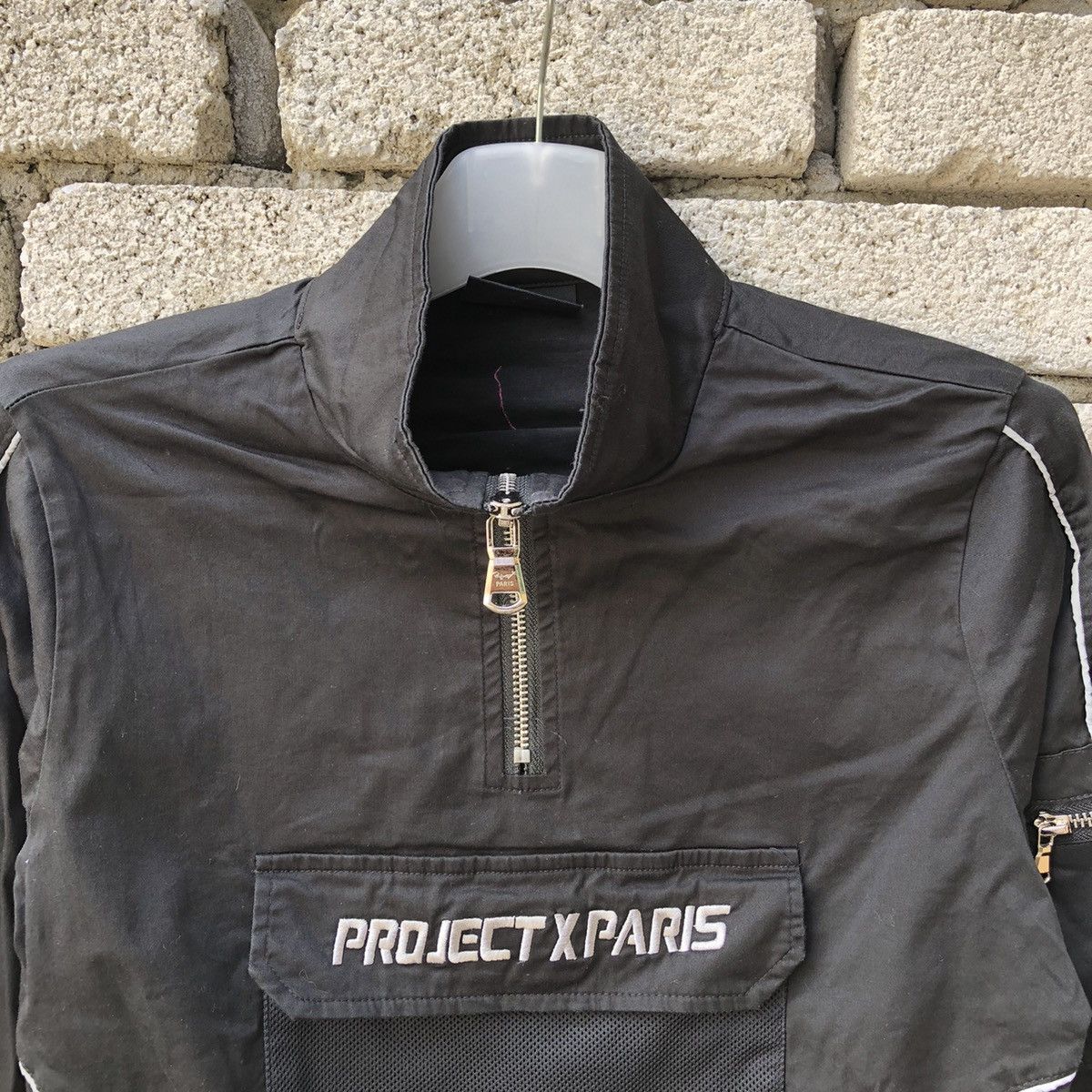 Other Project X Paris Black Cropped Windbreaker Jacket Size XS / US 0-2 / IT 36-38 - 2 Thumbnail