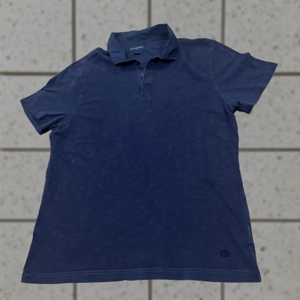 Banana Republic Banana Republic Polo Shirt Men L Navy Blue Light Button Business Casual Golf 42" Buttoned Polo Shirt Navy Blue Logo Classic Modern Preppy 42" Mens Size US L / EU 52-54 / 3 - 1 Thumbnail