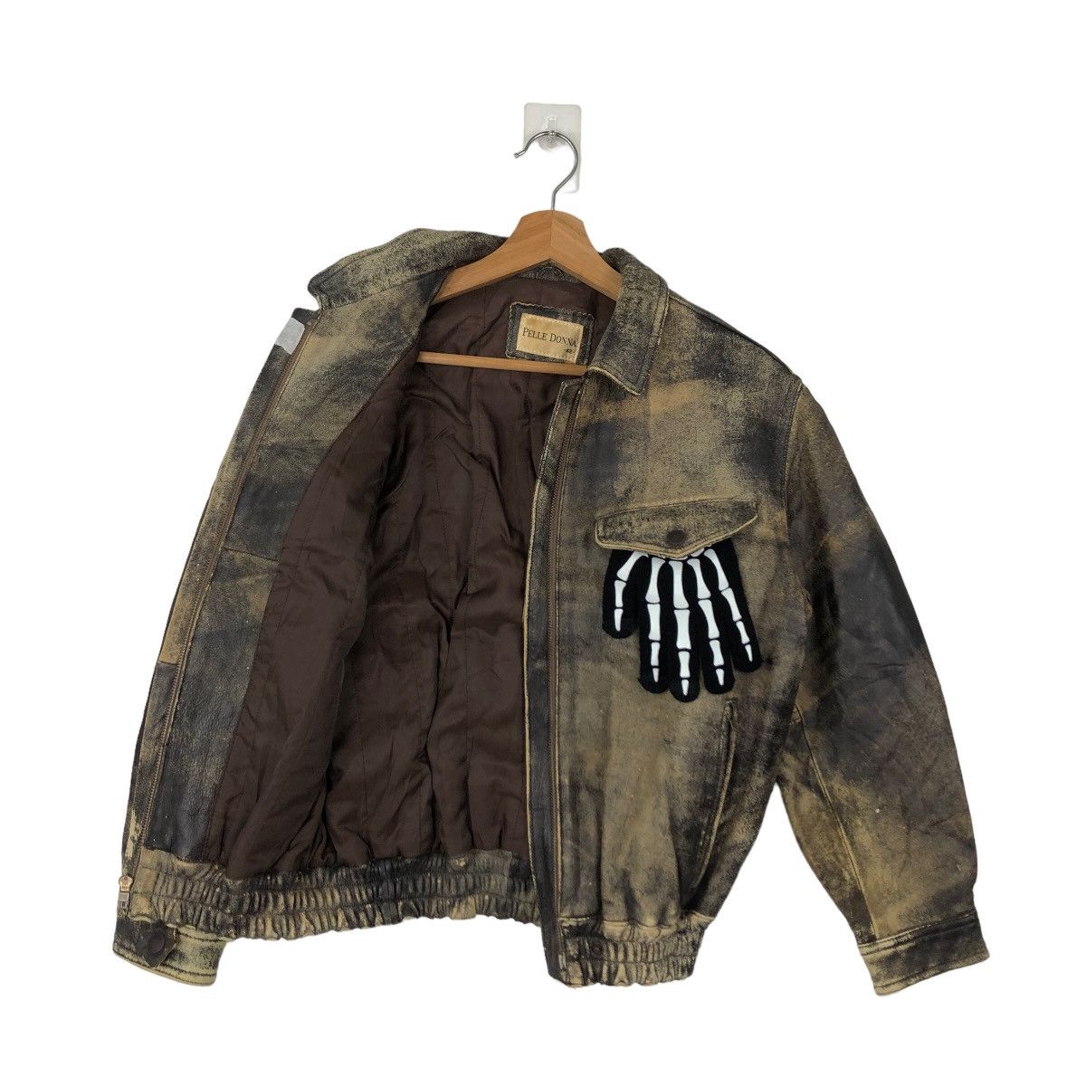 Japanese Brand VINTAGE BOMBER LEATHER JACKET PELLE DONNA ISSEY MIYAKE Size US M / EU 48-50 / 2 - 8 Thumbnail