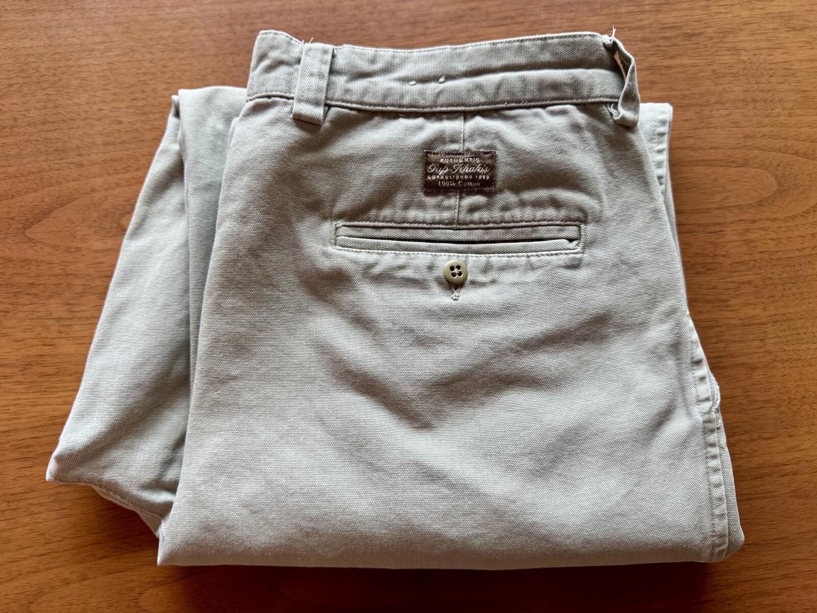 Gap Vintage 90s GAP Khakis Men’s Relaxed Fit Pleated Front 33x32 Size US 33 - 4 Thumbnail
