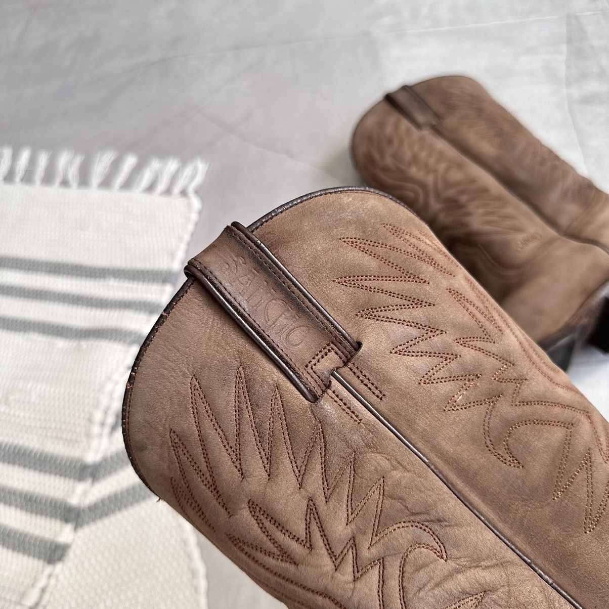 Cowboy Equipment Vintage Sancho Western Cowboy Boots Biker Celine Vibe Size US 9 / EU 42 - 11 Thumbnail