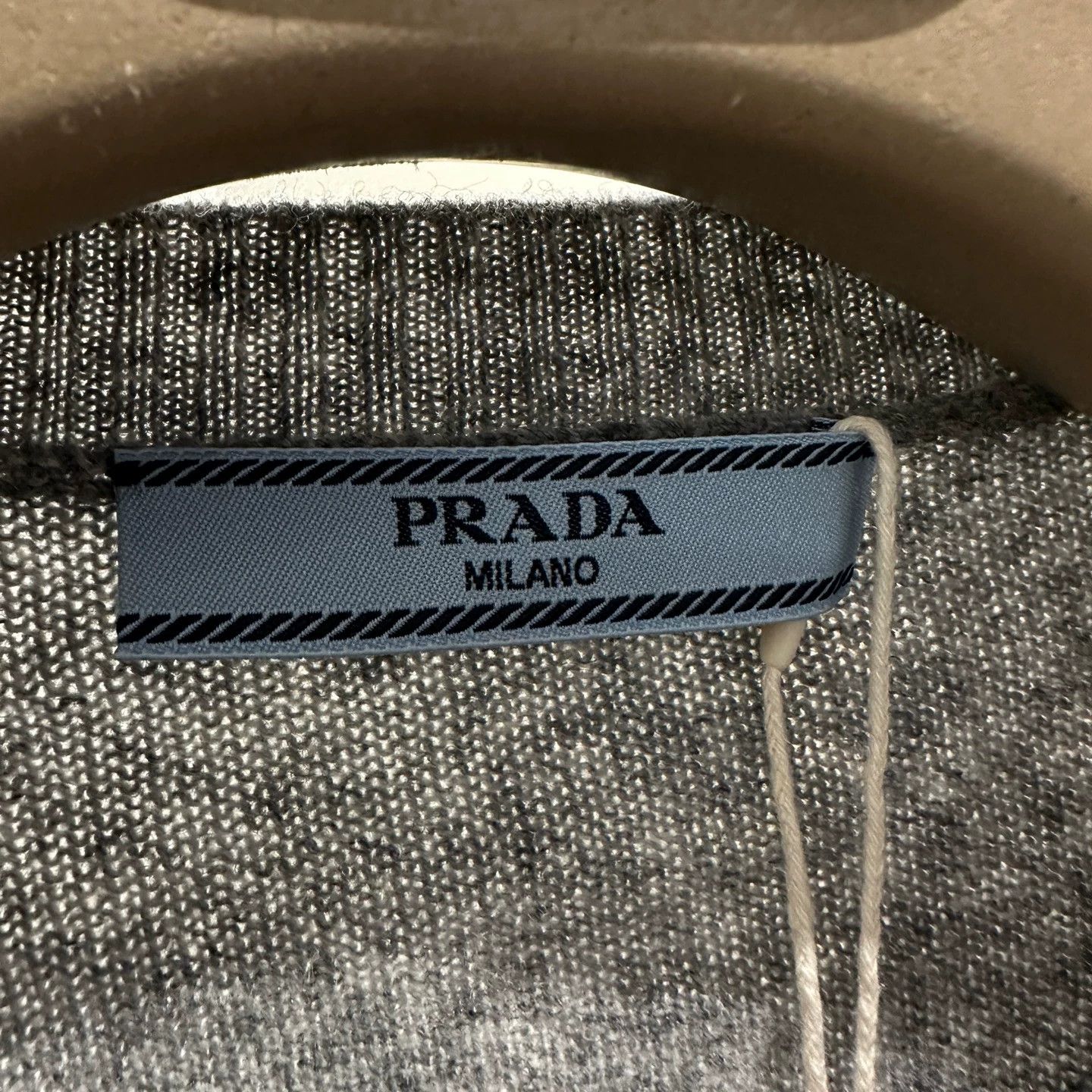 Prada Prada may546 Classic Slogan Knit Sweater Wool 38 Size XS / US 0-2 / IT 36-38 - 3 Thumbnail