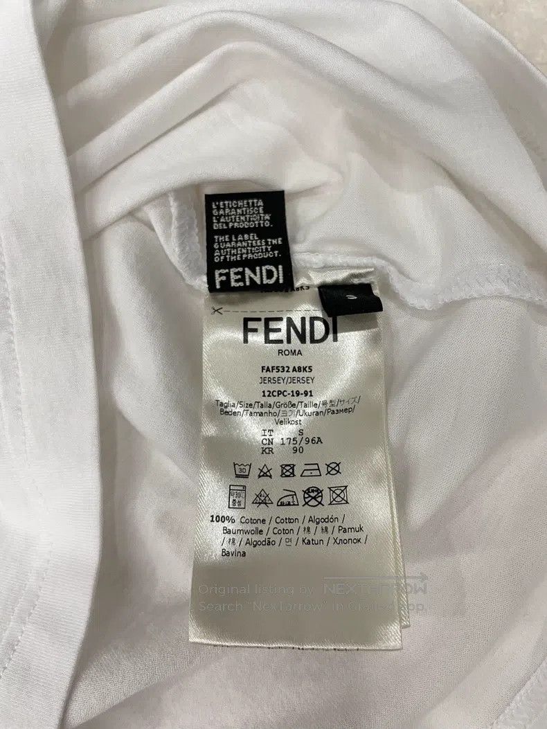 Fendi Fendi White Short-Sleeve T-Shirt Size US S / EU 44-46 / 1 - 9 Thumbnail