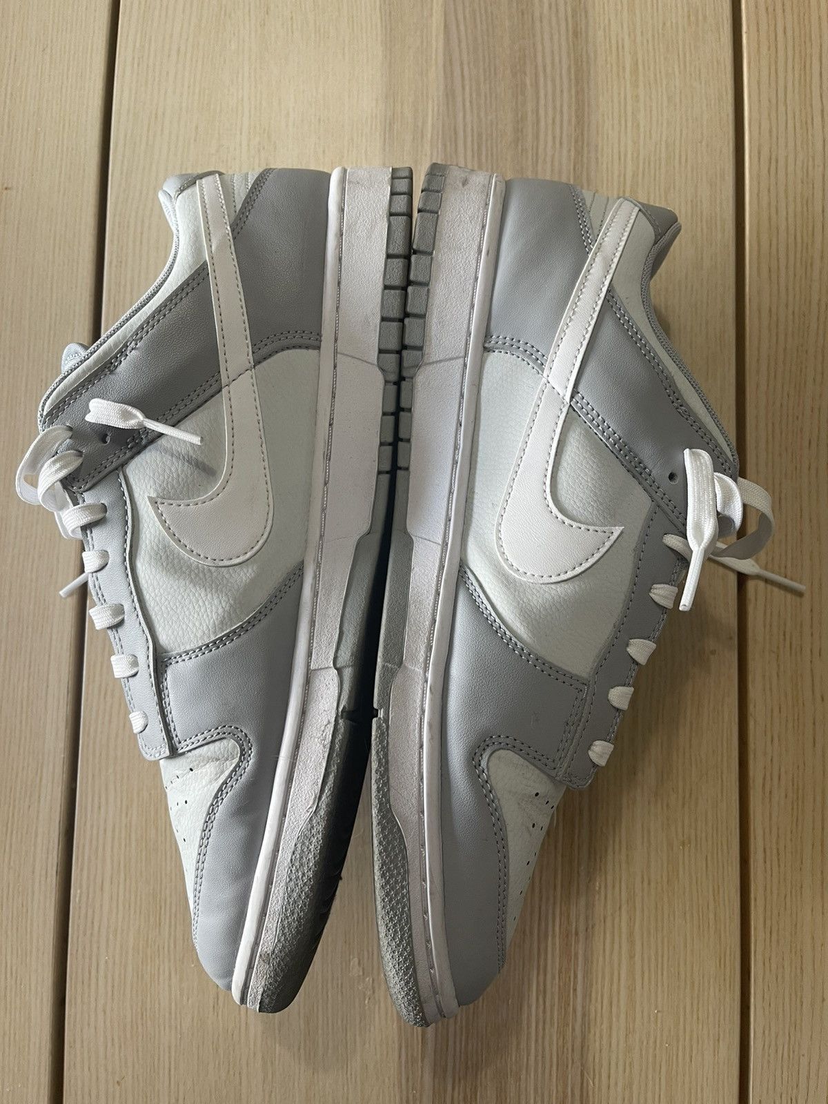 Nike Nike Dunk Low “Pure Platinum” Wolf Grey Shoes DJ6188-001 Size US 13 / EU 46 - 4 Thumbnail