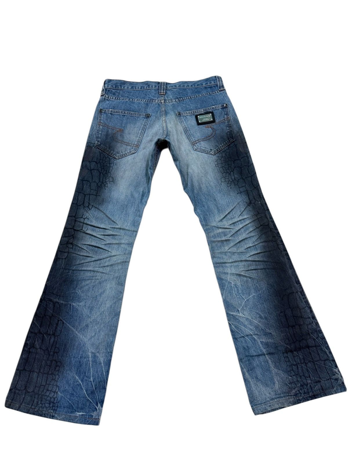 If Six Was Nine RARE SEMANTIC DESIGN FLARE JEANS Size US 31 - 9 Thumbnail