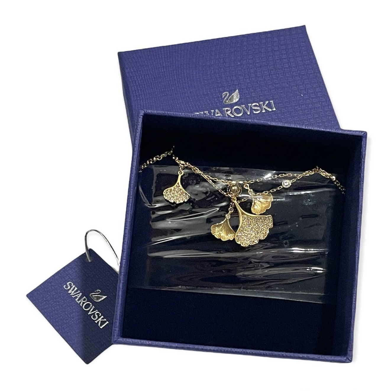 Swarovski Swarovski Stunning Ginko Layered Necklace Leaves Green new Size ONE SIZE - 3 Thumbnail