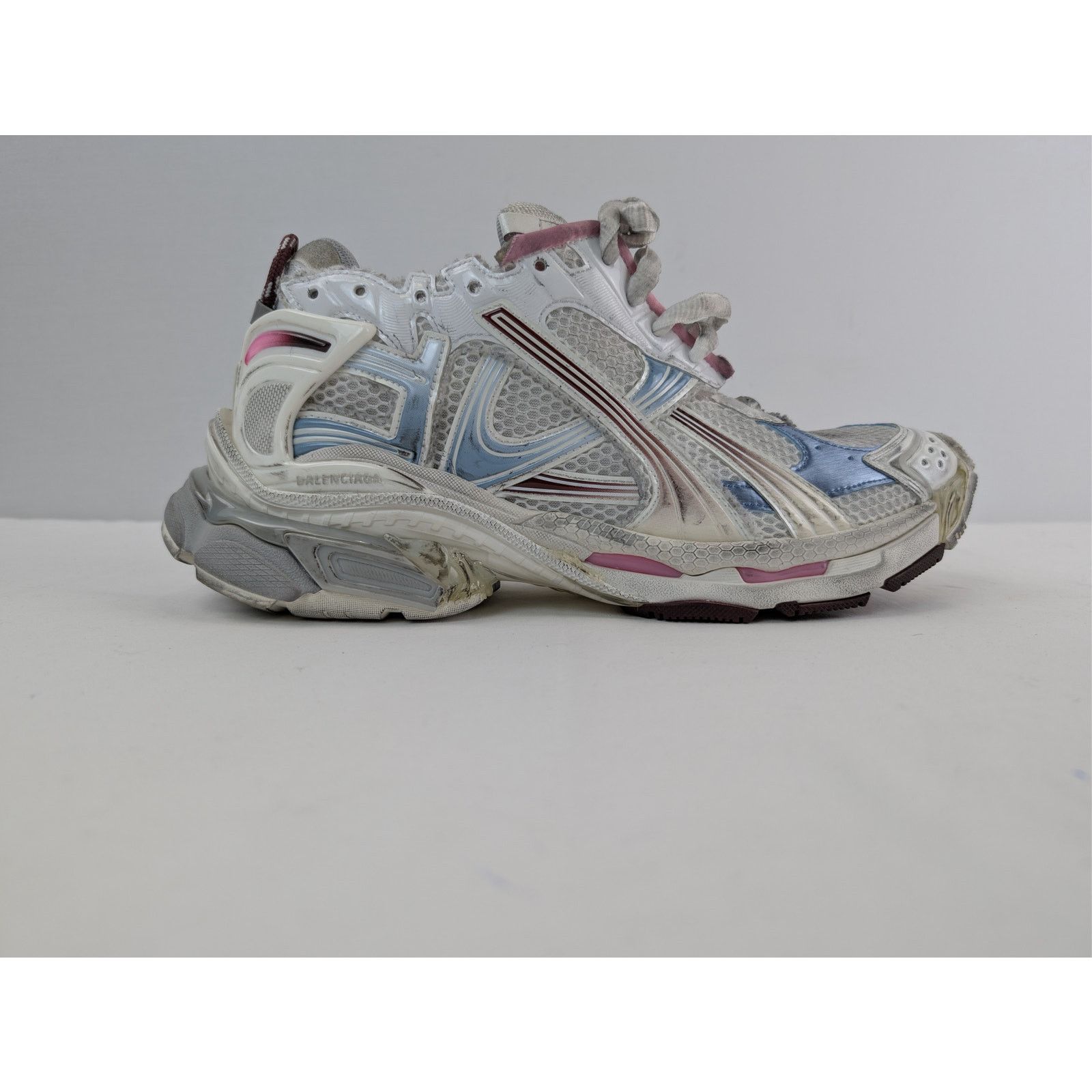 Balenciaga o1rshd1 Q:2 / Runner Gradient Sneaker in Multicolor Size US 12 / EU 45 - 4 Thumbnail