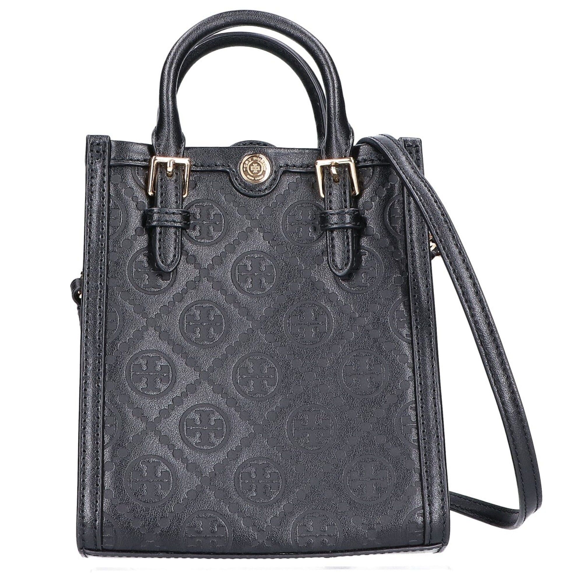 Tory Burch Tory Burch Raffia x Leather Chain Shoulder Handbag, Black, Women's Size ONE SIZE - 1 Thumbnail