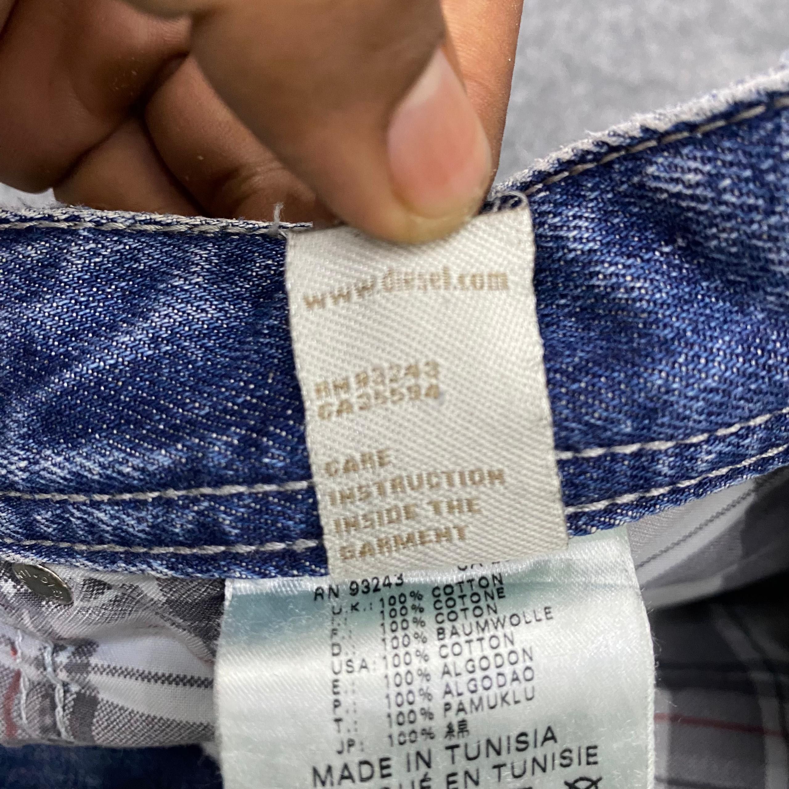 If Six Was Nine 💥Best Offer💥Vintage Diesel Industry Distressed Denim Size US 34 / EU 50 - 16 Thumbnail