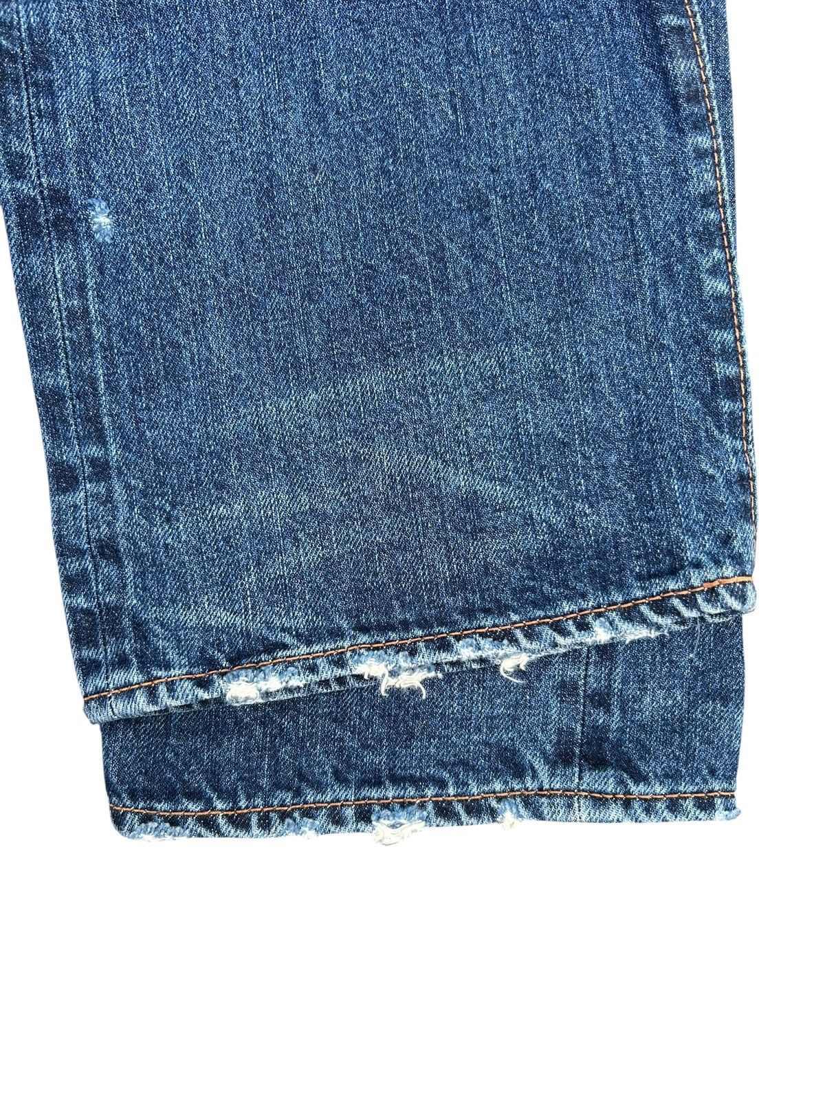 GOA G.O.A Selvedge Japanese Punk Distressed Denim Jeans Size US 31 - 20 Thumbnail