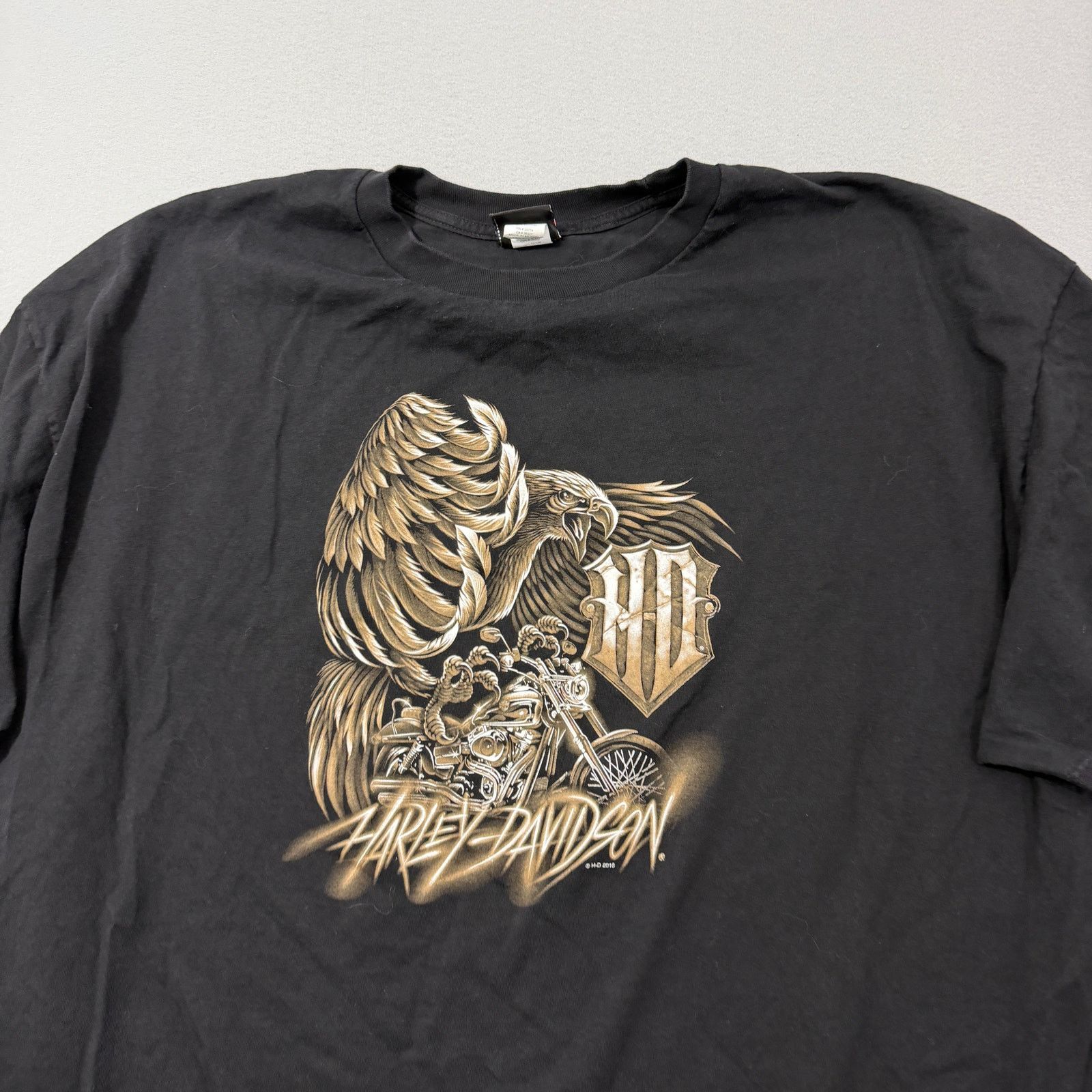Harley Davidson Harley Davidson Shirt Men's 4XL Black Eagle USA Biker Size US XXL / EU 58 / 5 - 2 Thumbnail