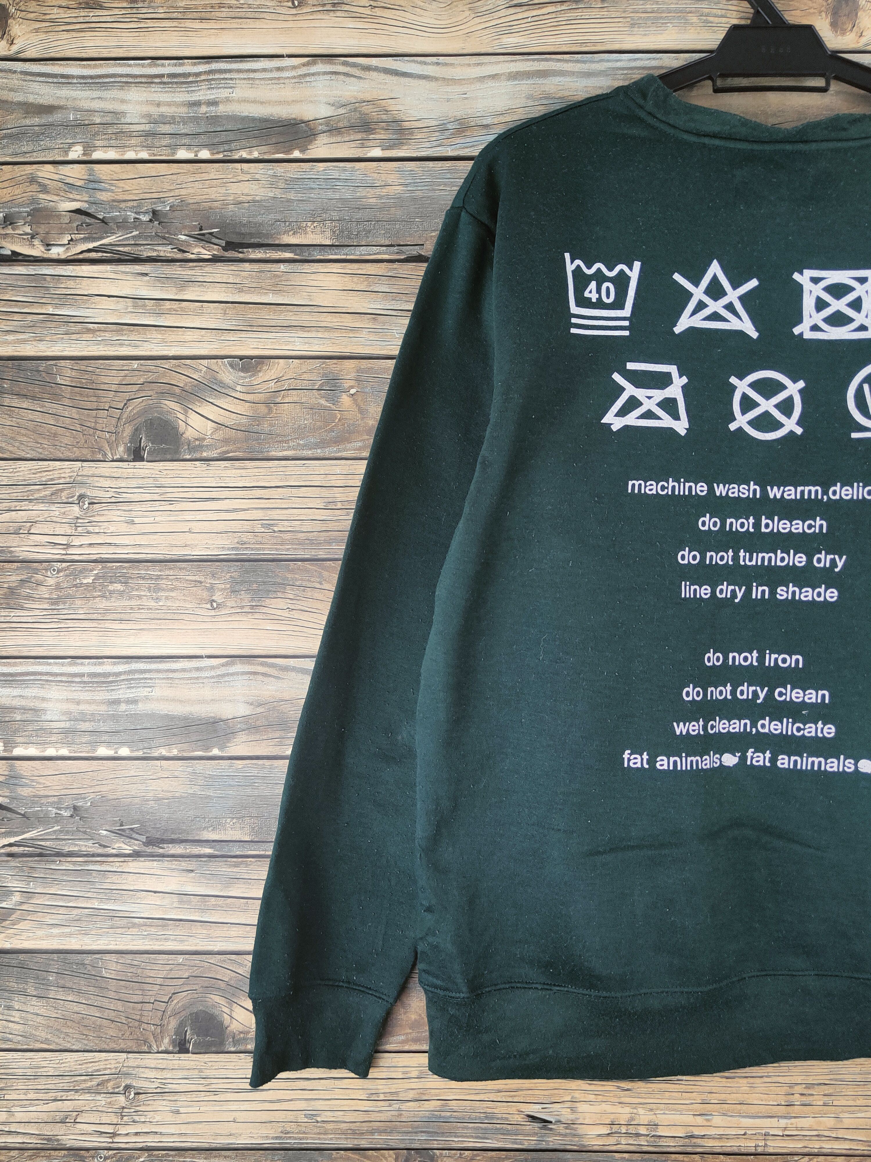 Japanese Brand Vintage Fat Animals Green Sweatshirts Size US L / EU 52-54 / 3 - 8 Thumbnail