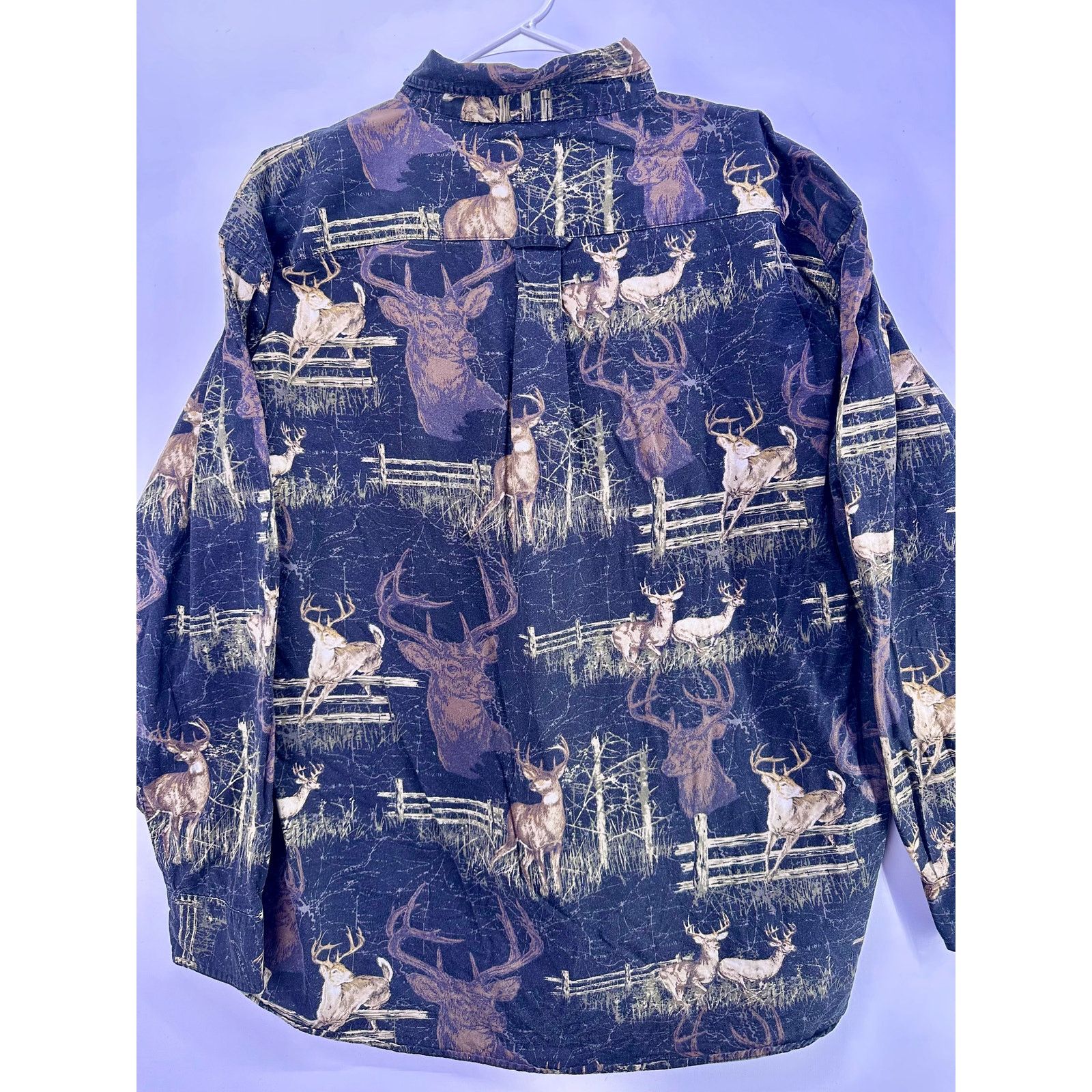 & Other Stories Woods & Water Button Down Shirt Mens Size 2XL Buck All Over Size US XL / EU 56 / 4 - 9 Thumbnail