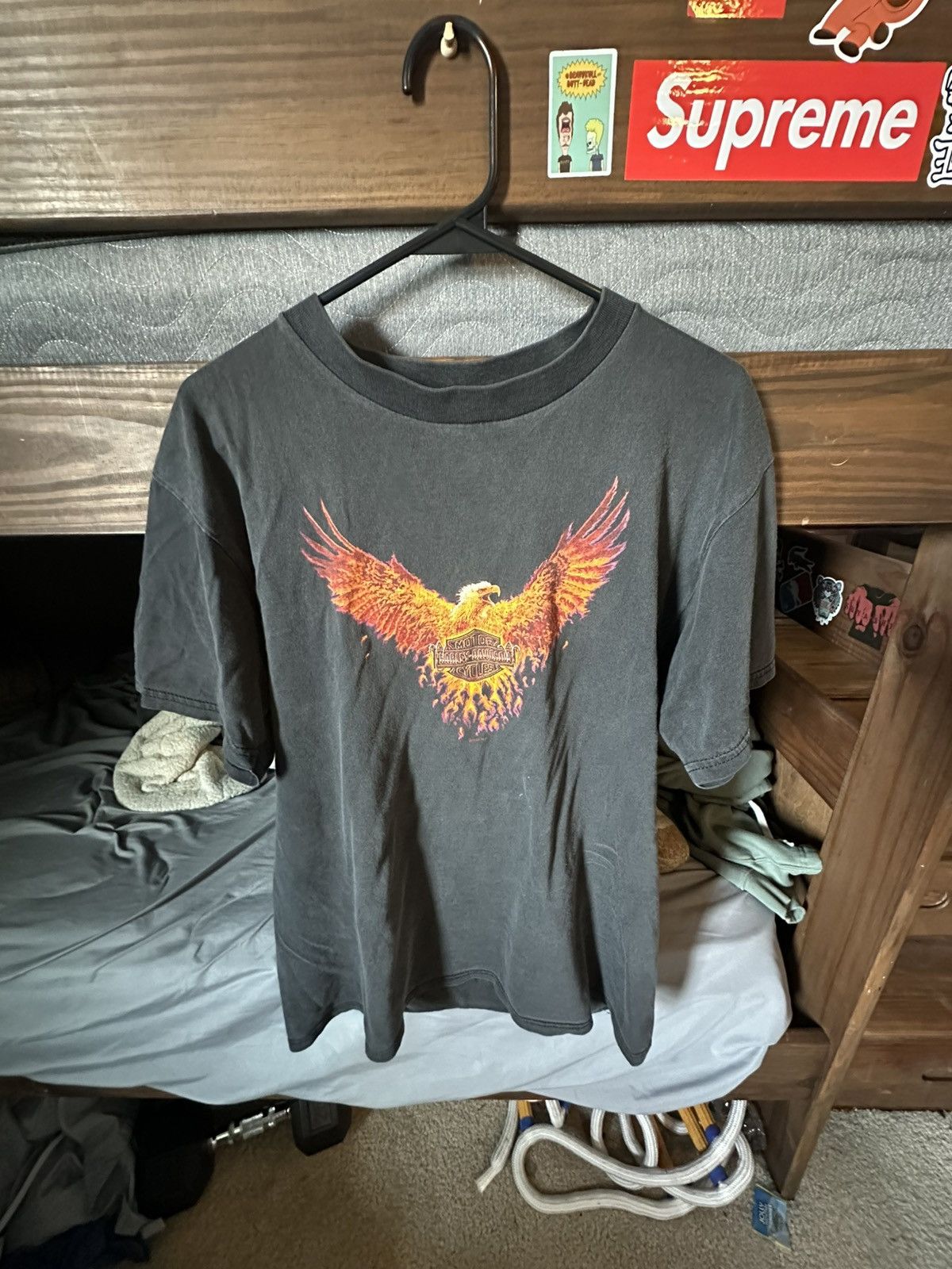Harley Davidson Harley Davidson grail flaming eagle tee Size US L / EU 52-54 / 3 - 1 Thumbnail